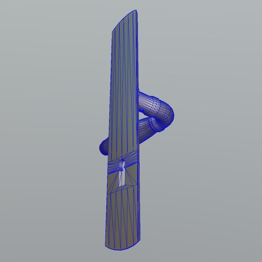 Door Handle 2 Low-poly 3D model_10