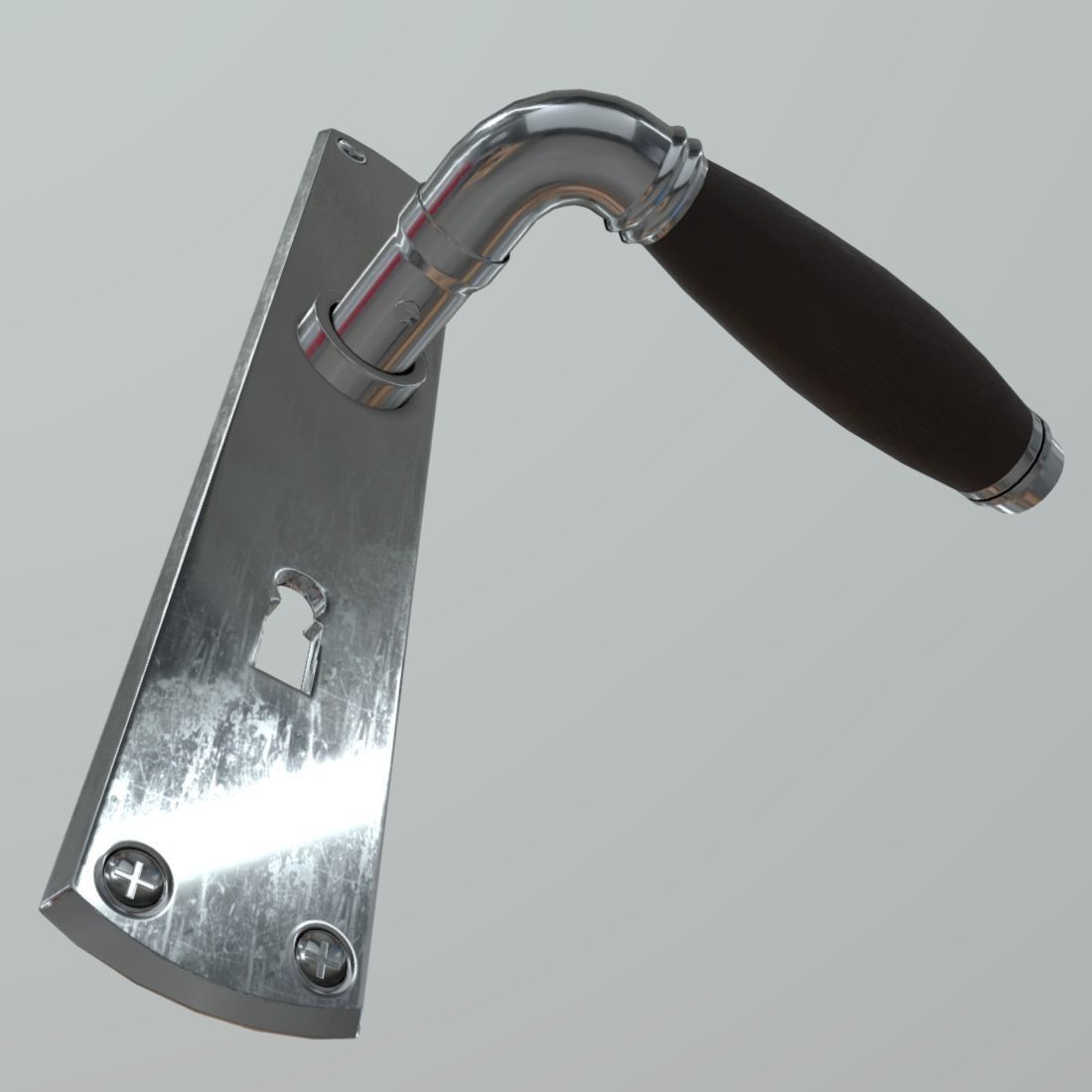 Door Handle 2 Low-poly 3D model_11