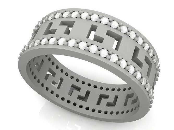 Greek ring 24-64 Free 3D print model