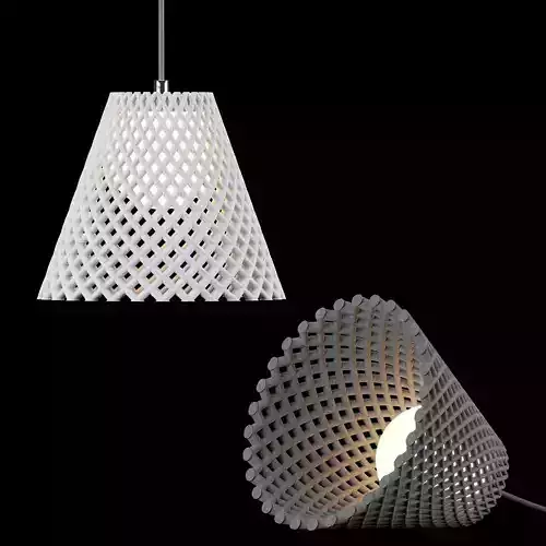 Concrete Helia Pendant Lamp by Dror Kaspi 3D model