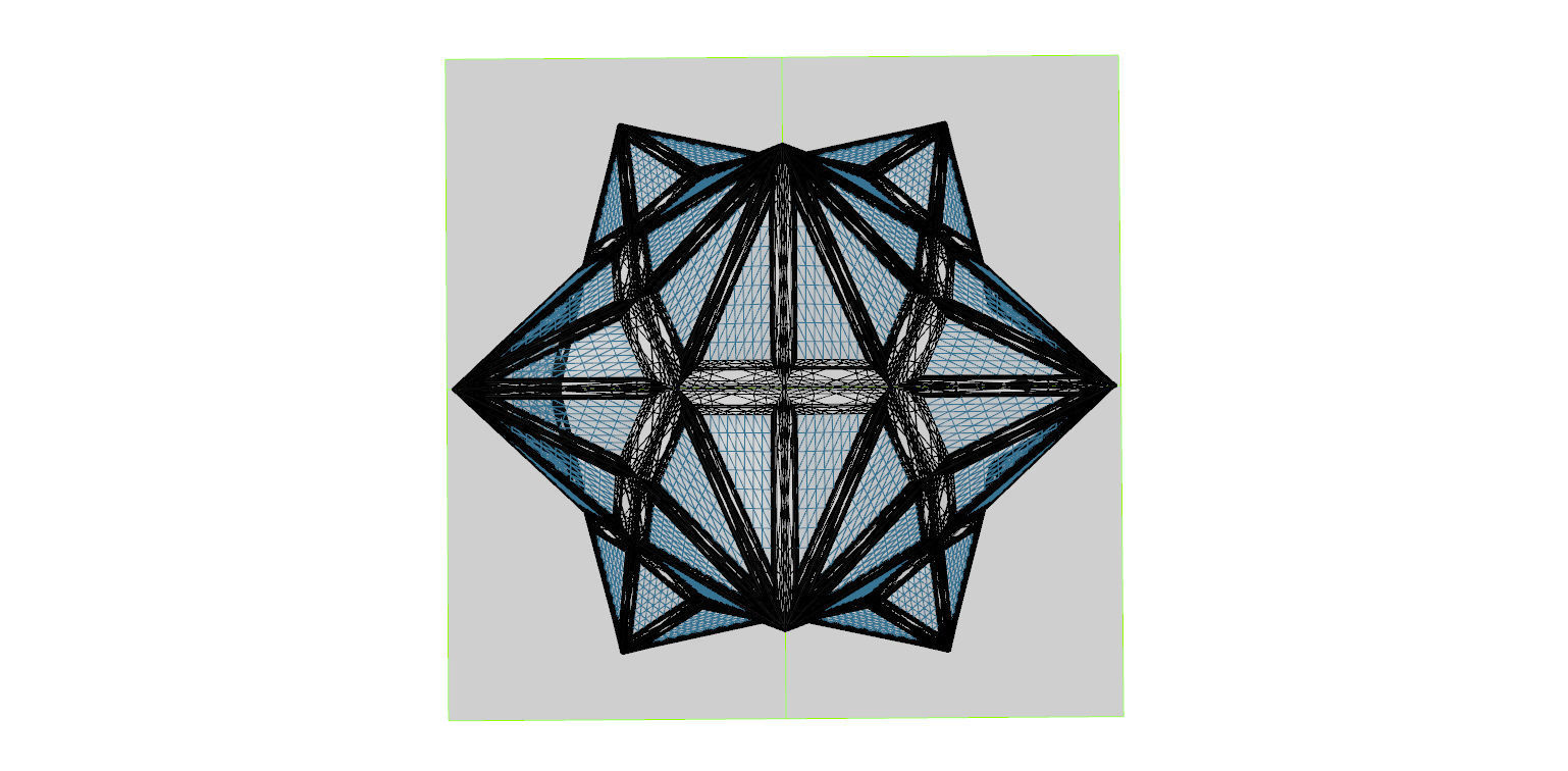 Pointed Diamond Pattern structure 3D model_31