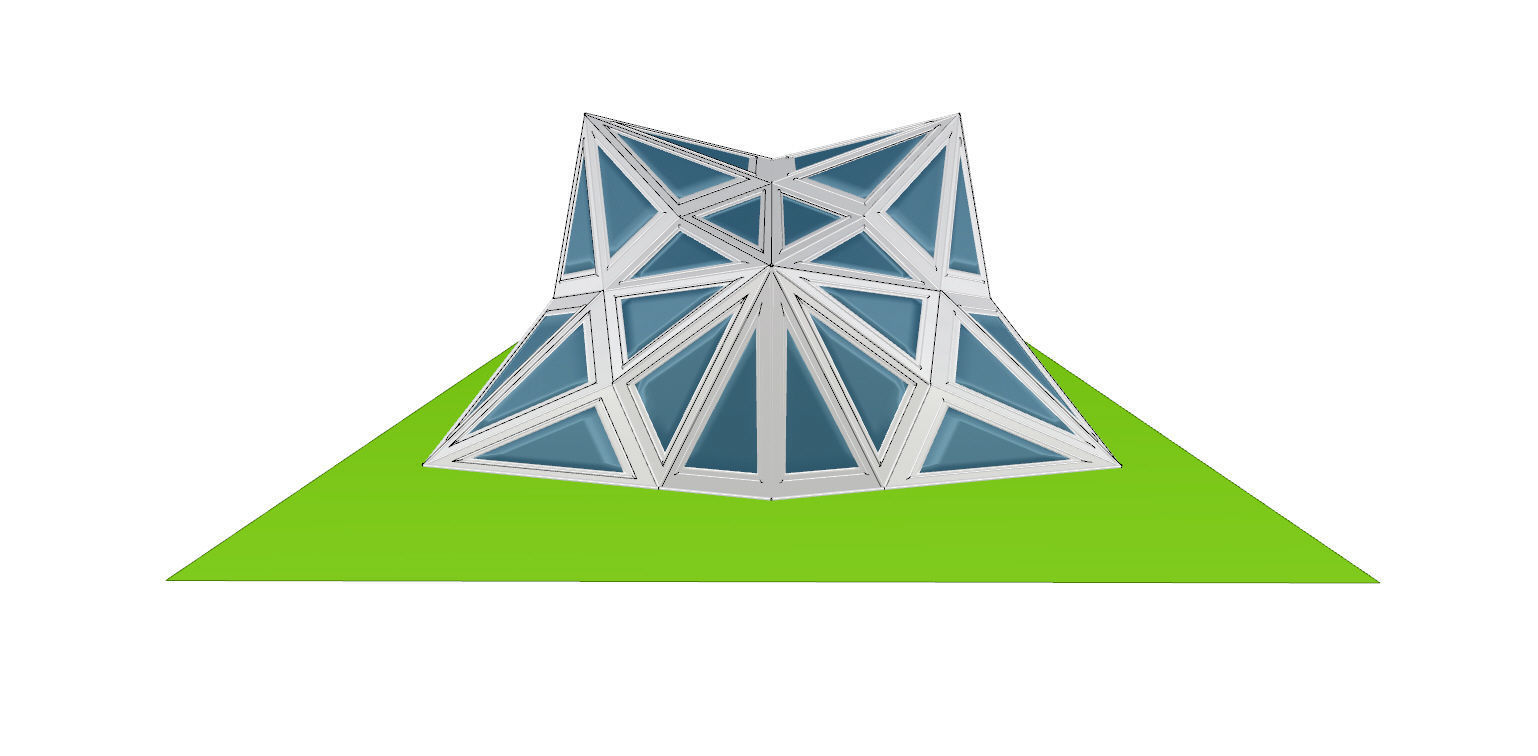 Pointed Diamond Pattern structure 3D model_18