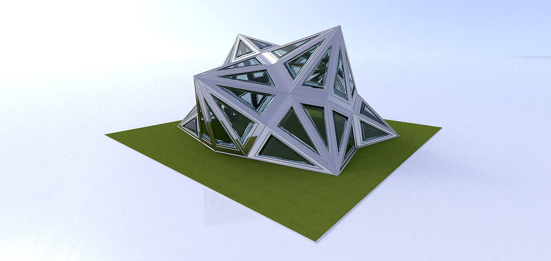 Pointed Diamond Pattern structure 3D model_6