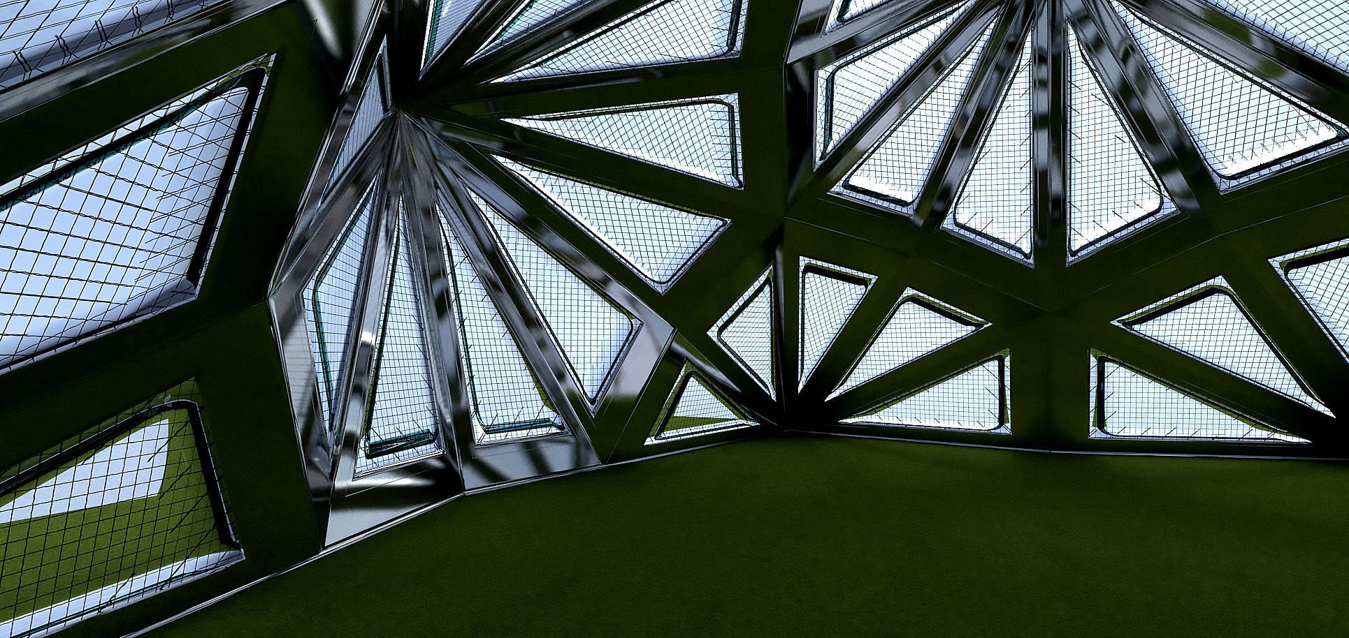 Pointed Diamond Pattern structure 3D model_10