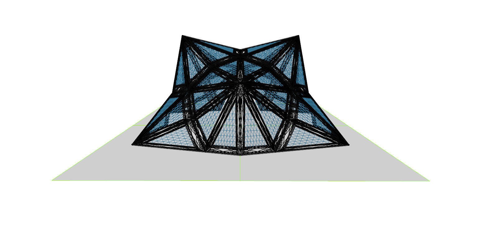 Pointed Diamond Pattern structure 3D model_27