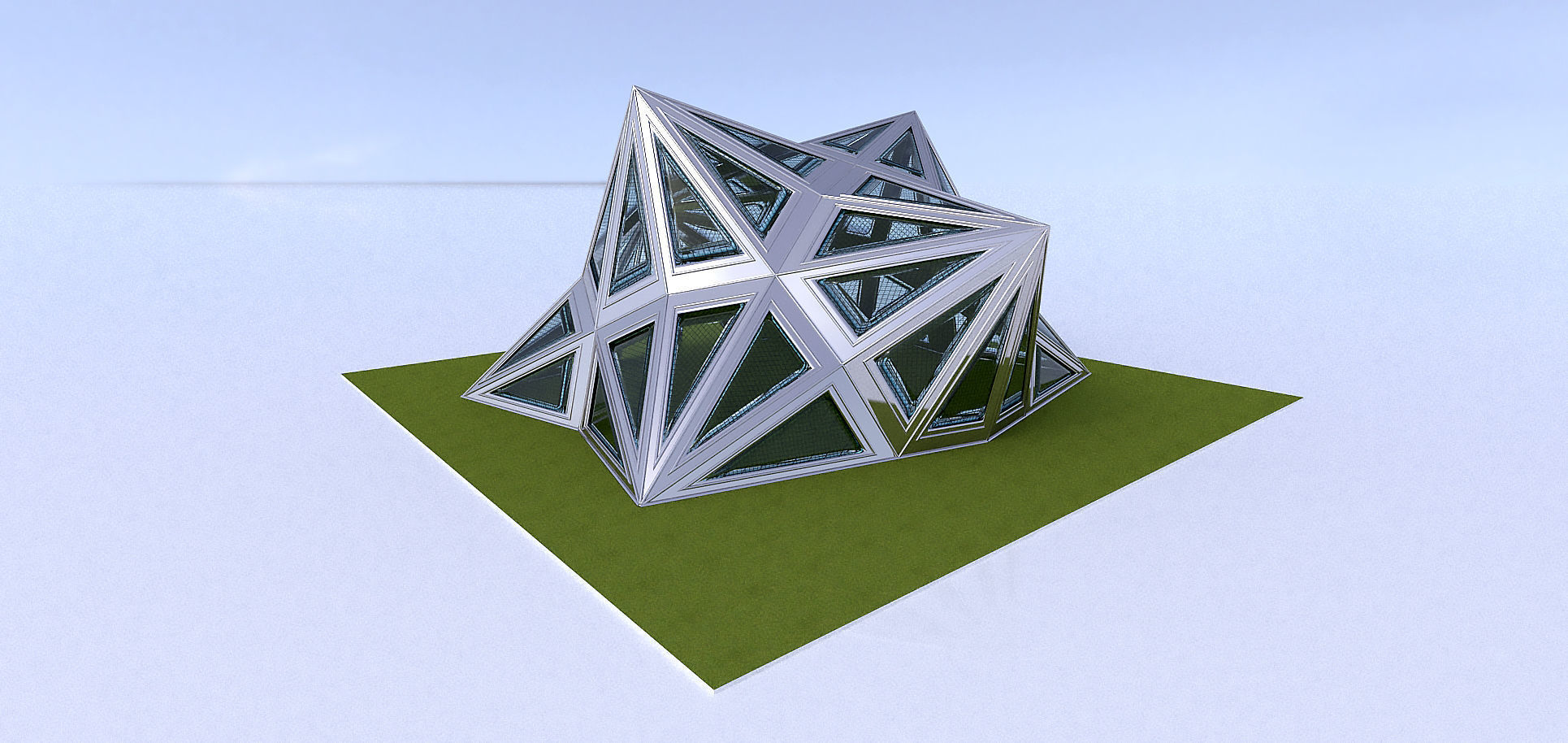 Pointed Diamond Pattern structure 3D model_4