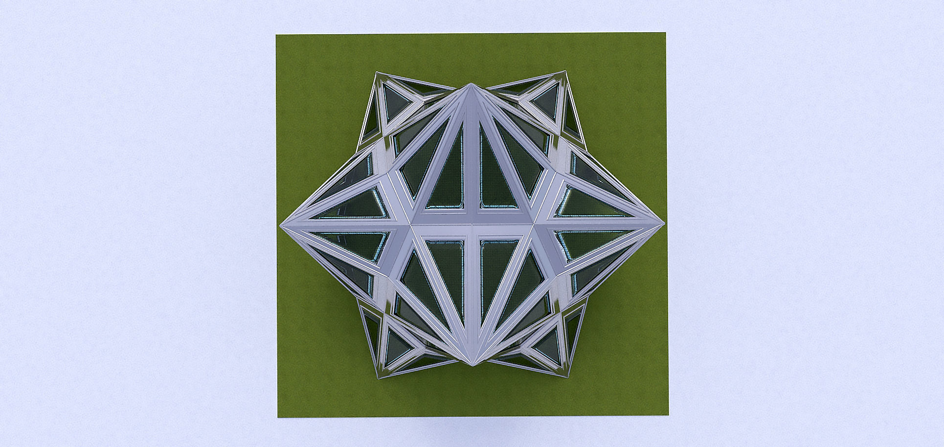 Pointed Diamond Pattern structure 3D model_9