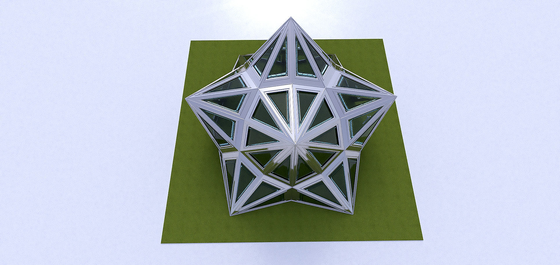 Pointed Diamond Pattern structure 3D model_8