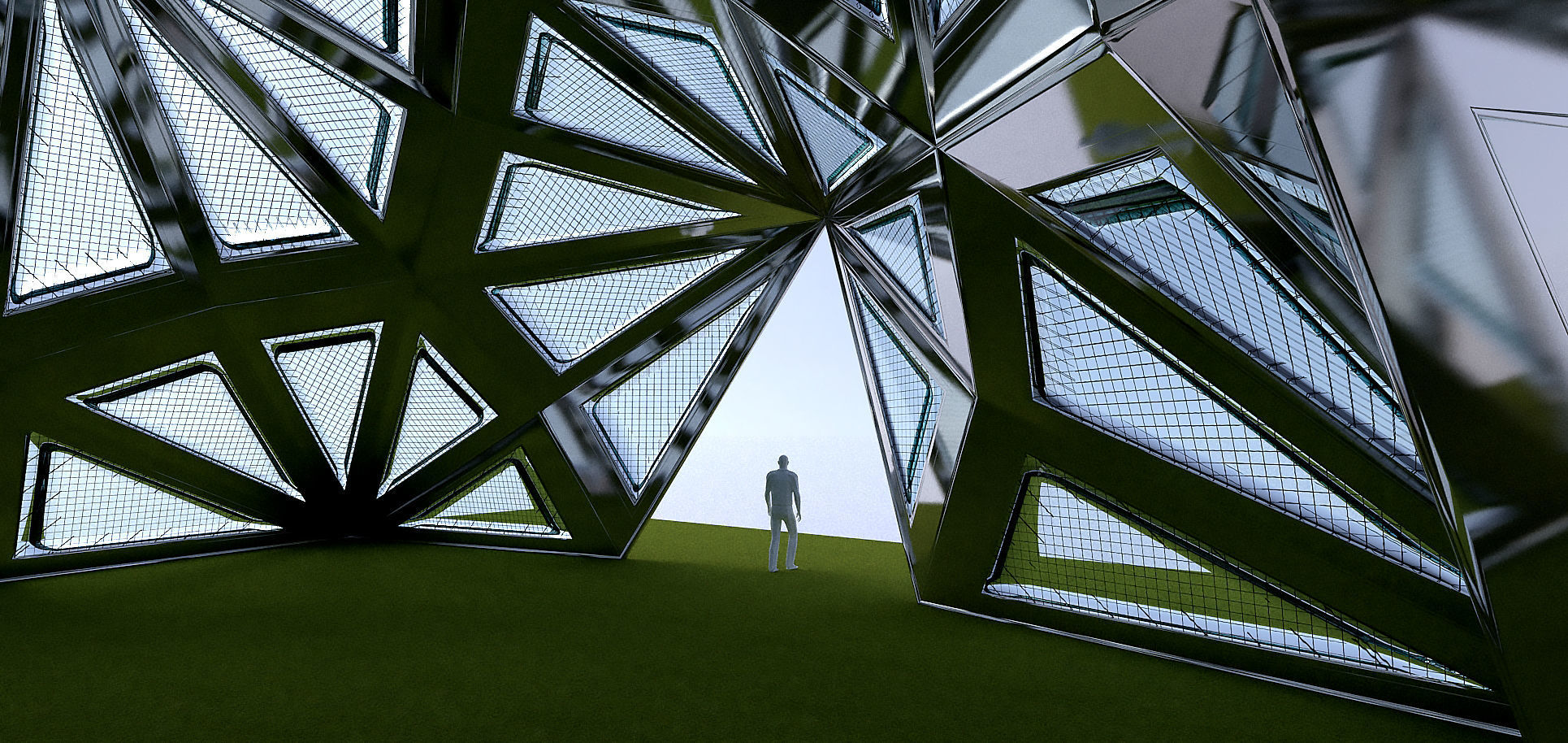 Pointed Diamond Pattern structure 3D model_11