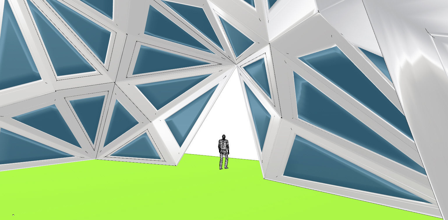 Pointed Diamond Pattern structure 3D model_22