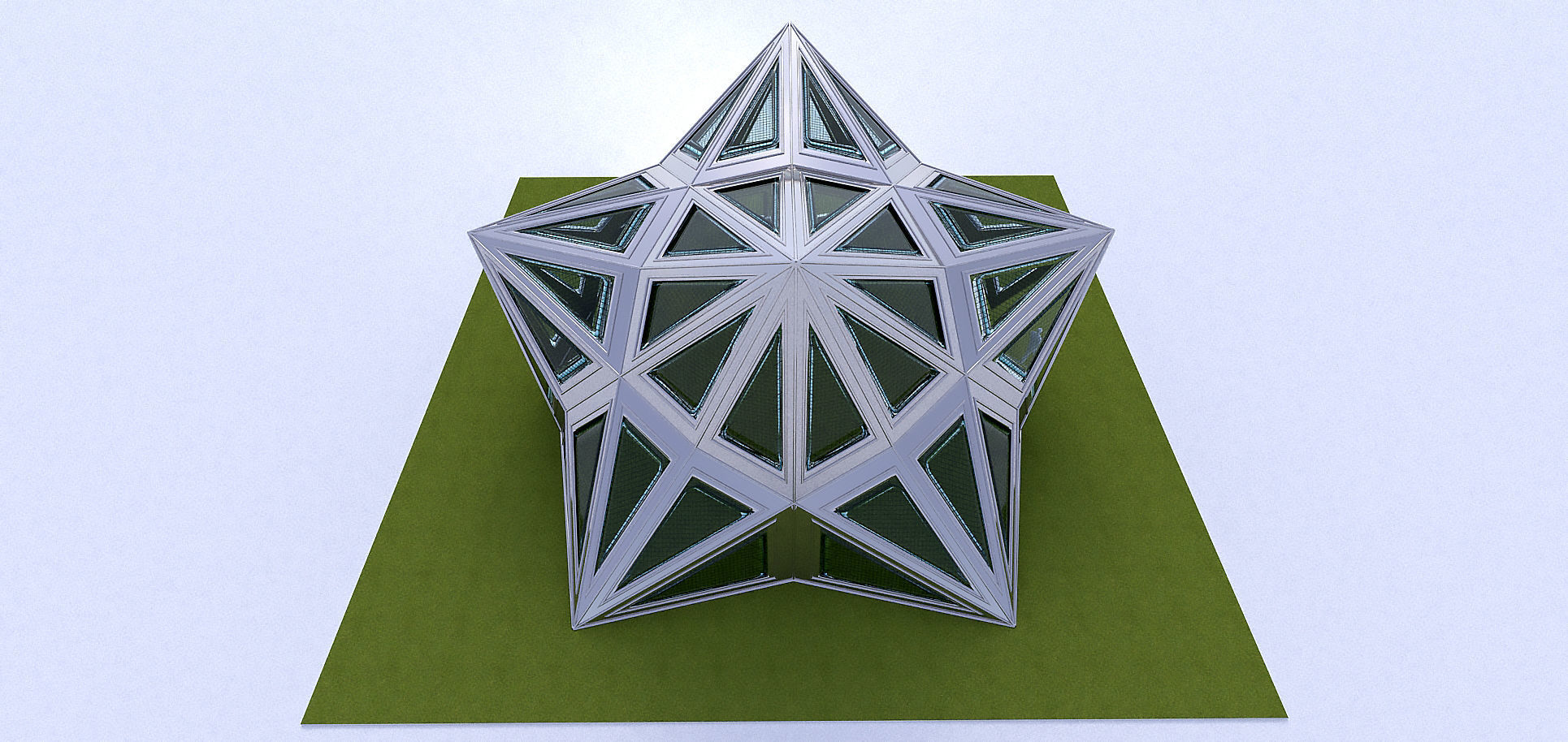 Pointed Diamond Pattern structure 3D model_7
