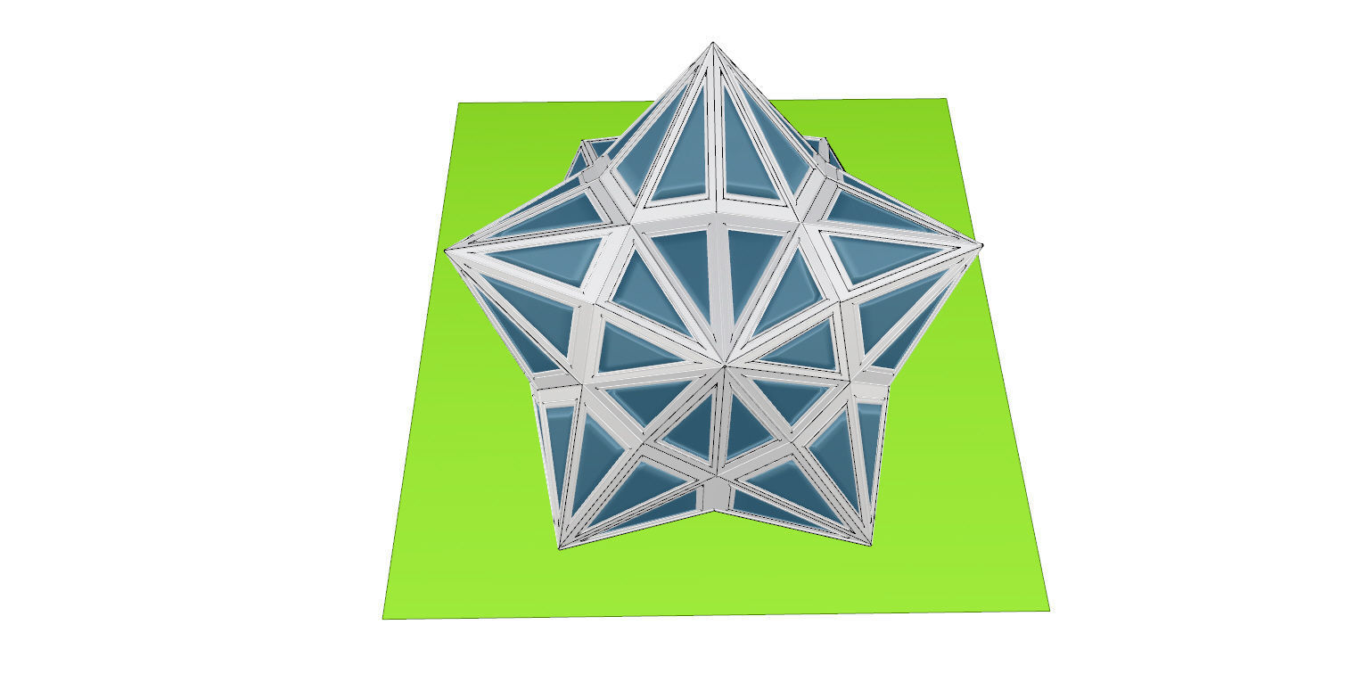 Pointed Diamond Pattern structure 3D model_19
