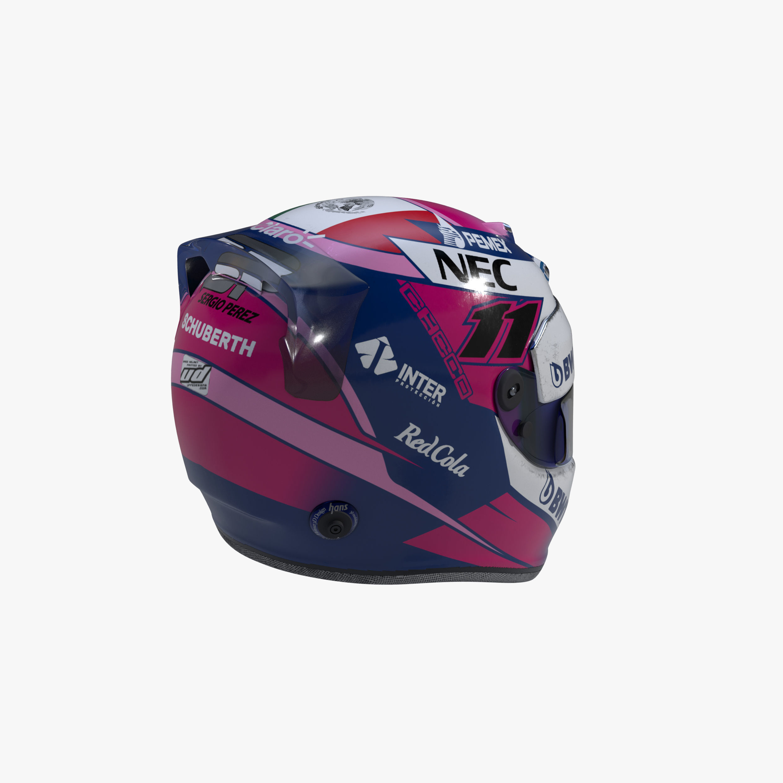 Perez helmet 2019 Low-poly 3D model_4
