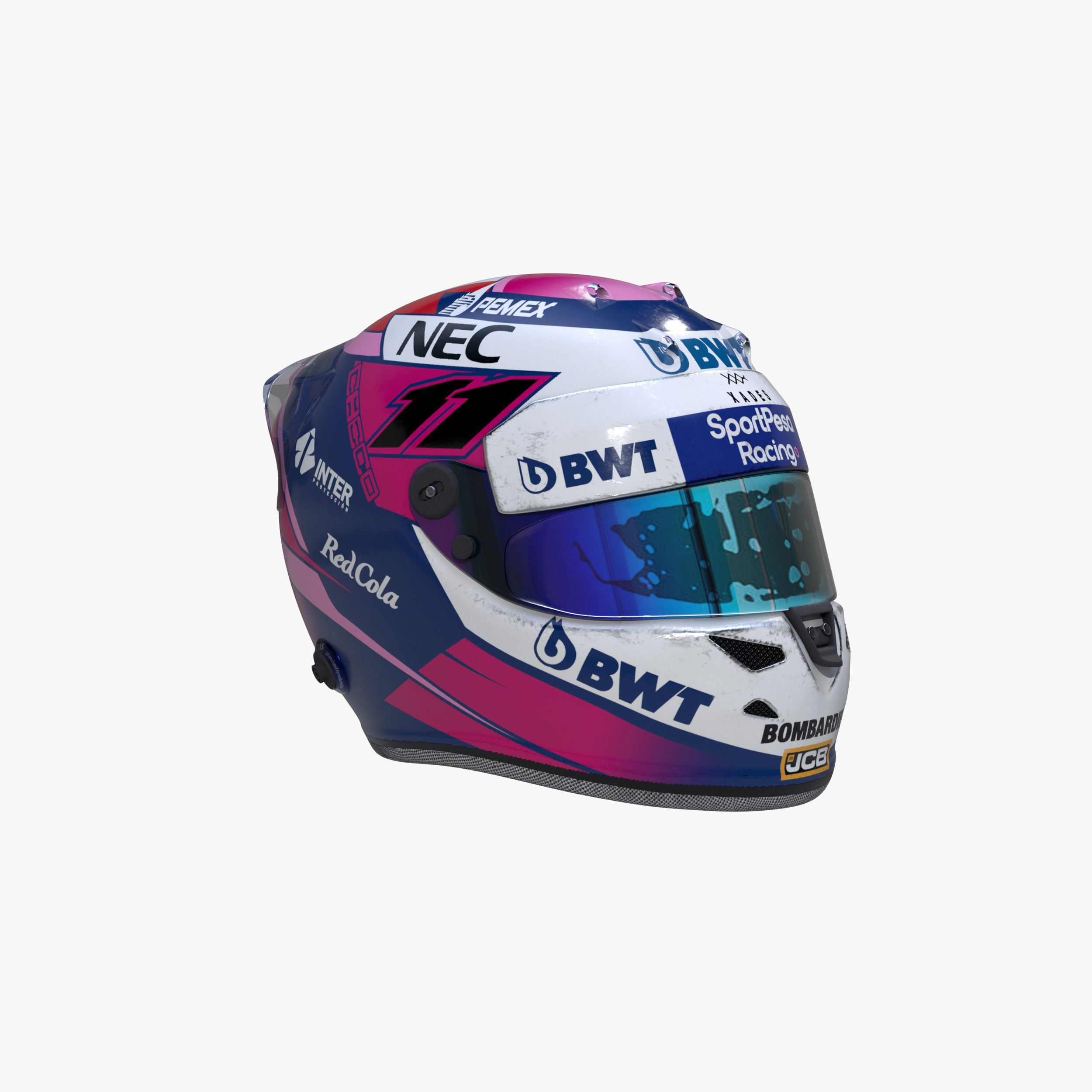 Perez helmet 2019 Low-poly 3D model_9