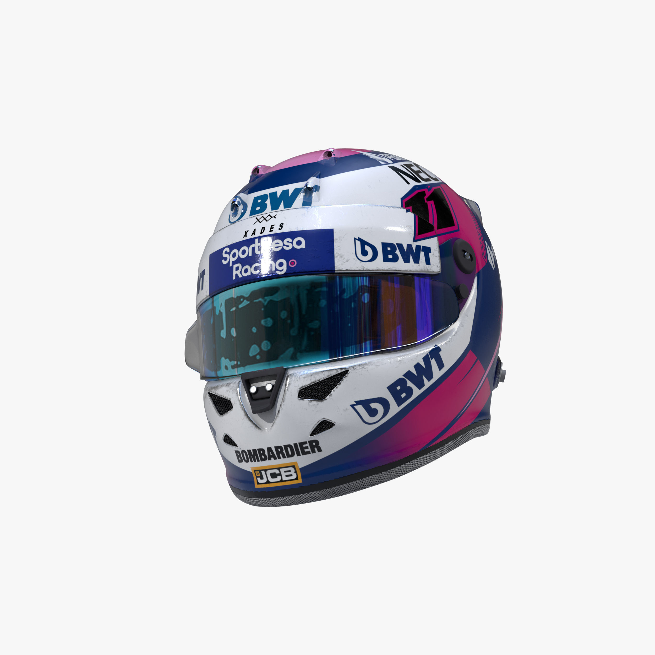 Perez helmet 2019 Low-poly 3D model_5