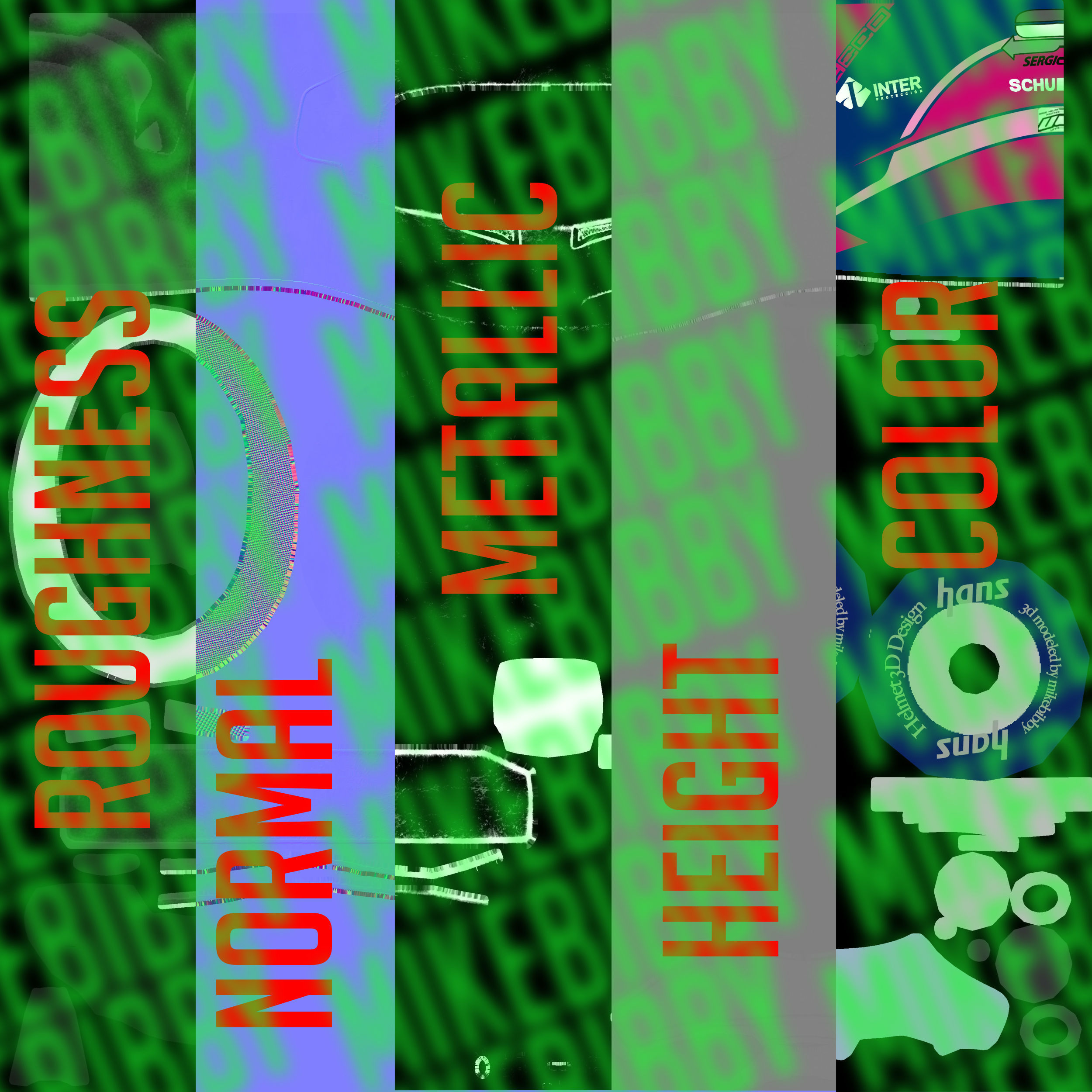 Perez helmet 2019 Low-poly 3D model_11