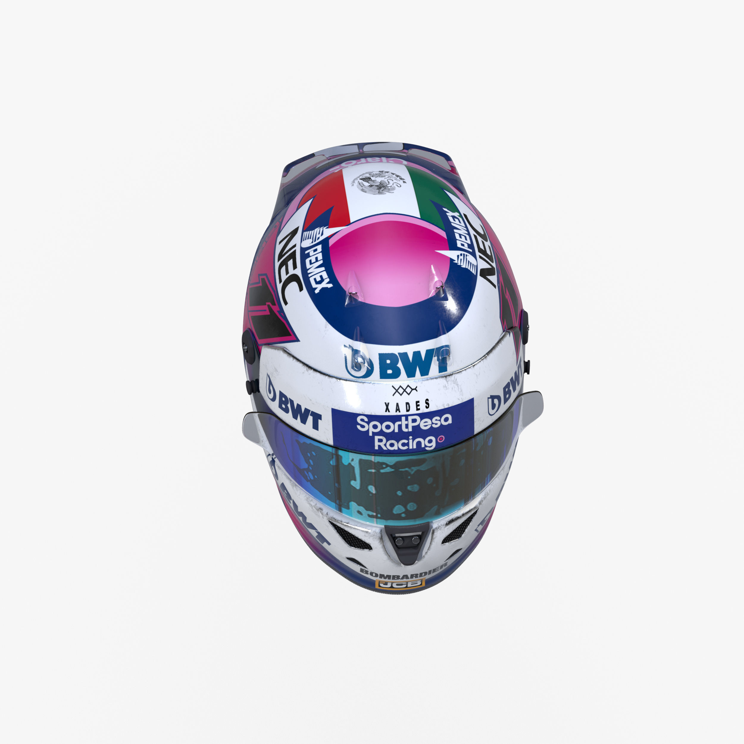 Perez helmet 2019 Low-poly 3D model_3