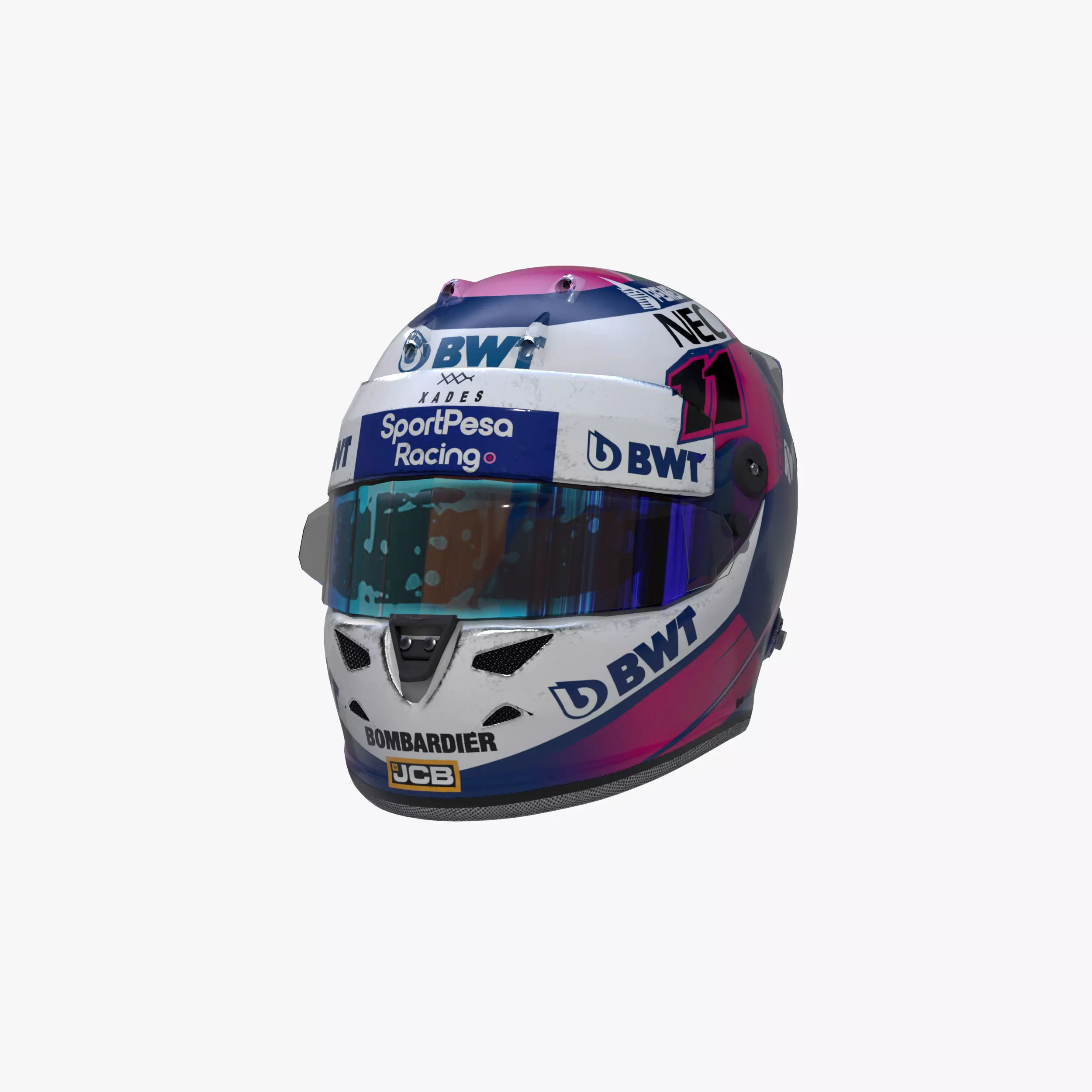 Perez helmet 2019 Low-poly 3D model_0