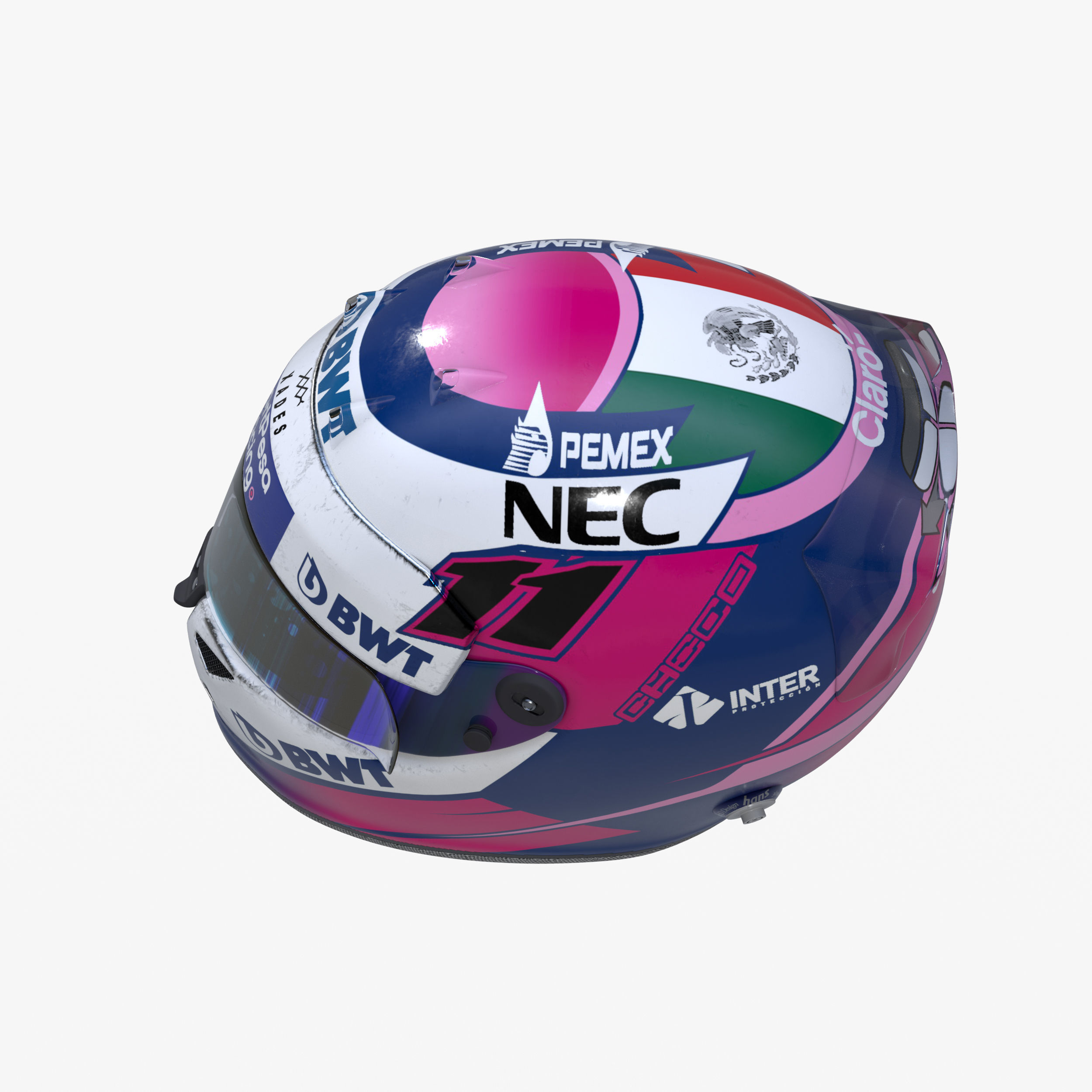Perez helmet 2019 Low-poly 3D model_8