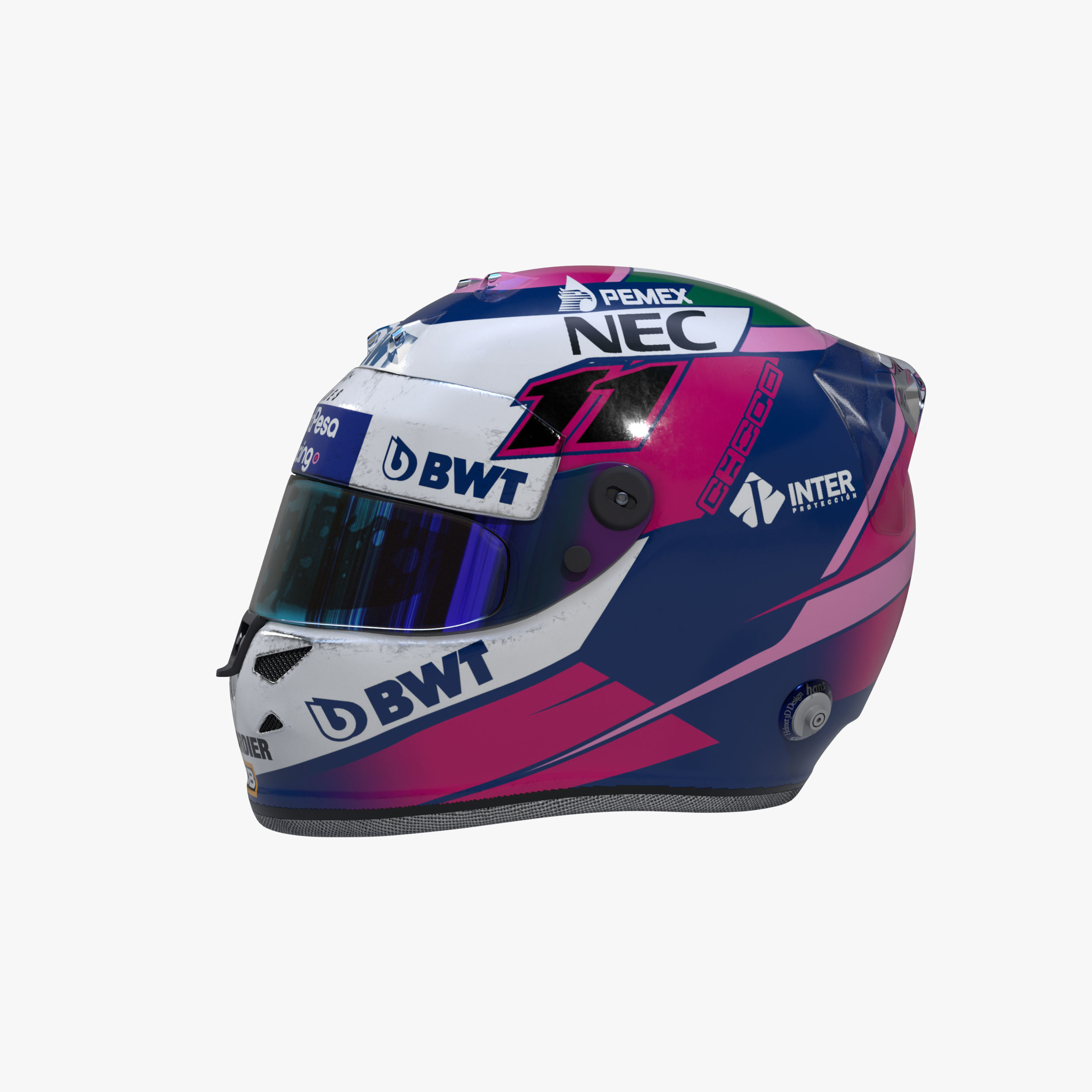Perez helmet 2019 Low-poly 3D model_2