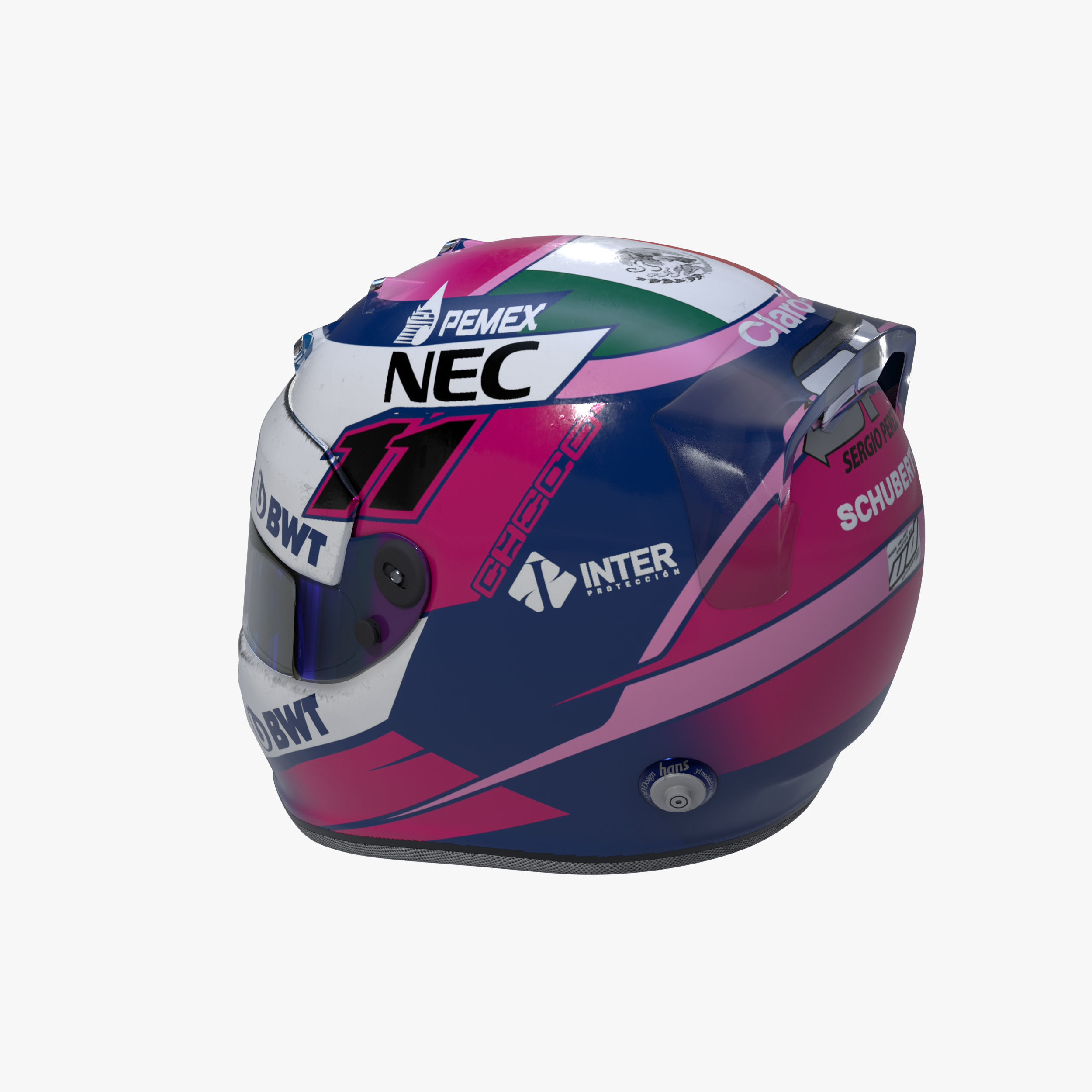 Perez helmet 2019 Low-poly 3D model_6