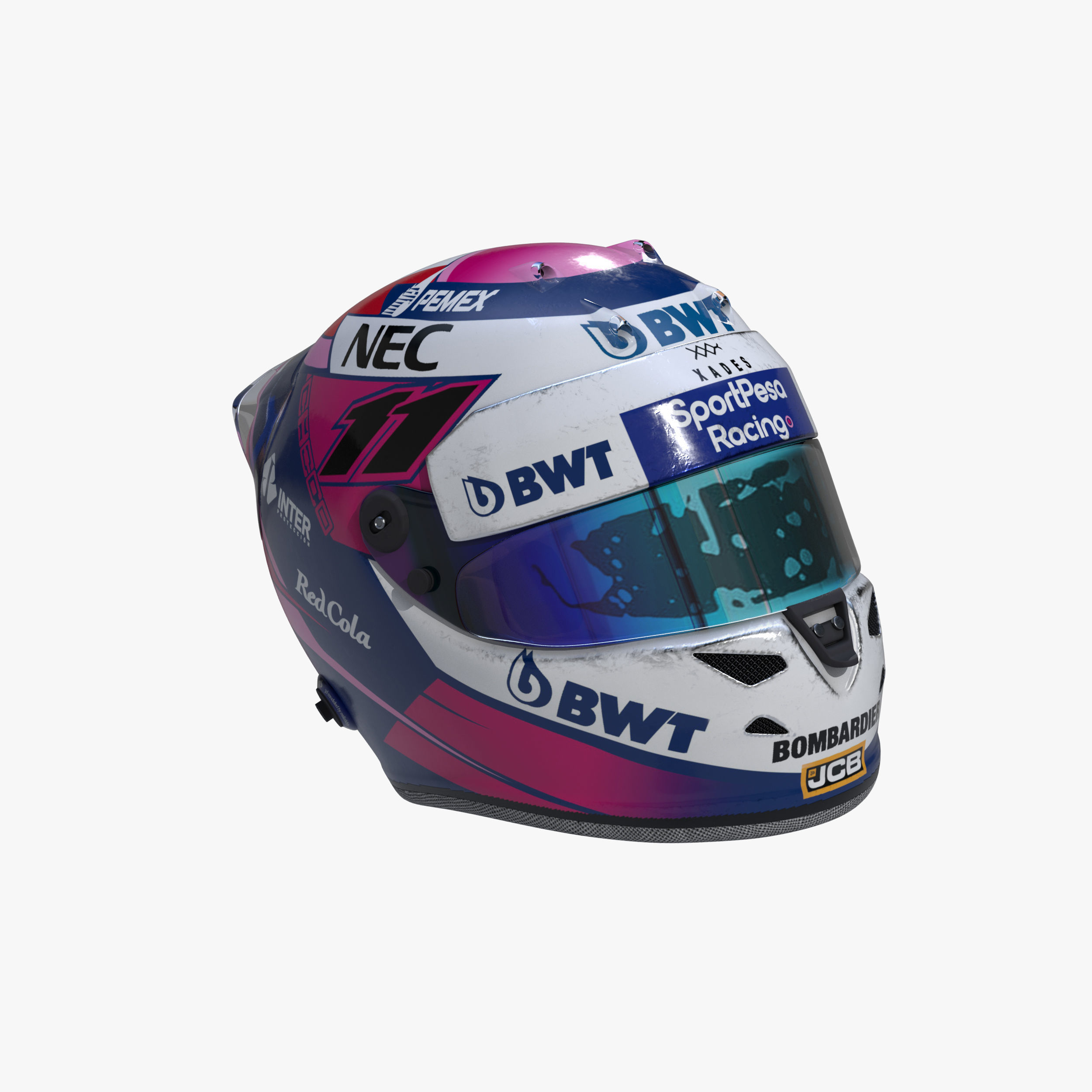 Perez helmet 2019 Low-poly 3D model_7