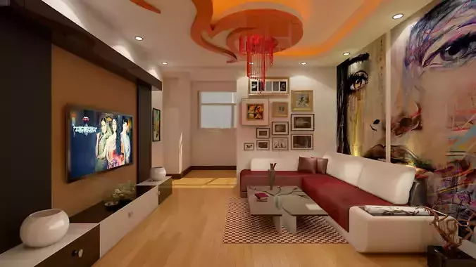 Living room 3D model