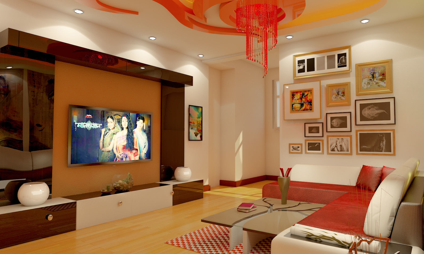 Living room 3D model_4