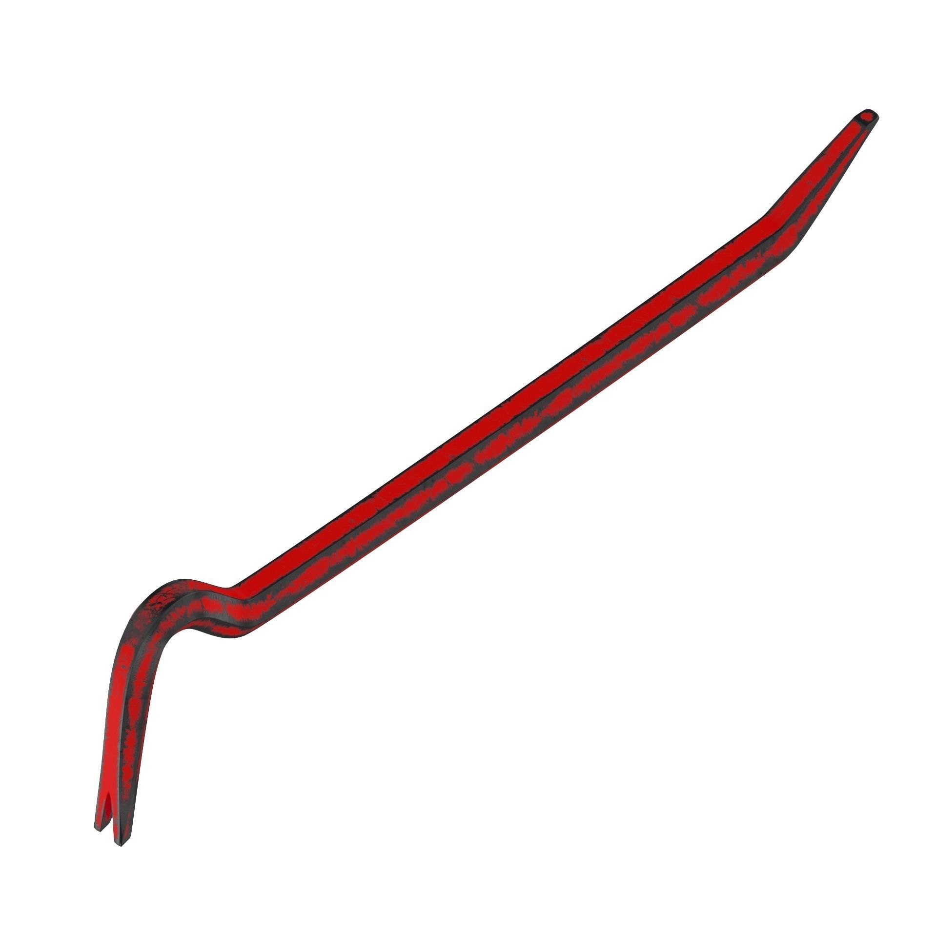 Crowbar pair of cross sticks 3D model_7