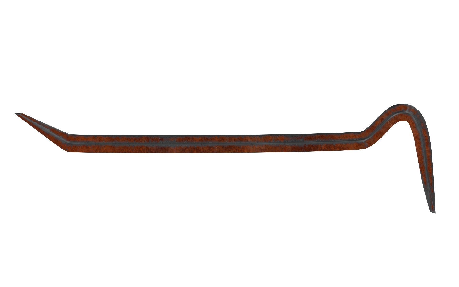 Crowbar pair of cross sticks 3D model_11