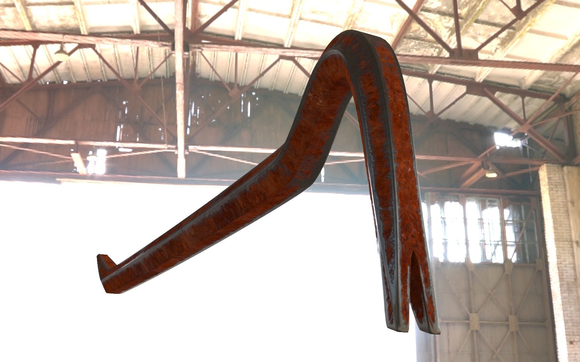 Crowbar pair of cross sticks 3D model_10