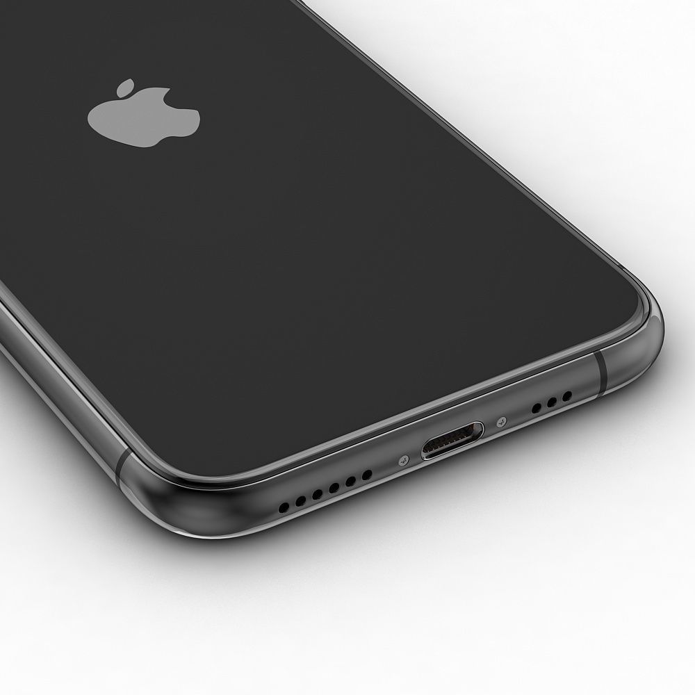 Apple iPhone 11 Pro   Space Gray  Low-poly 3D model_10