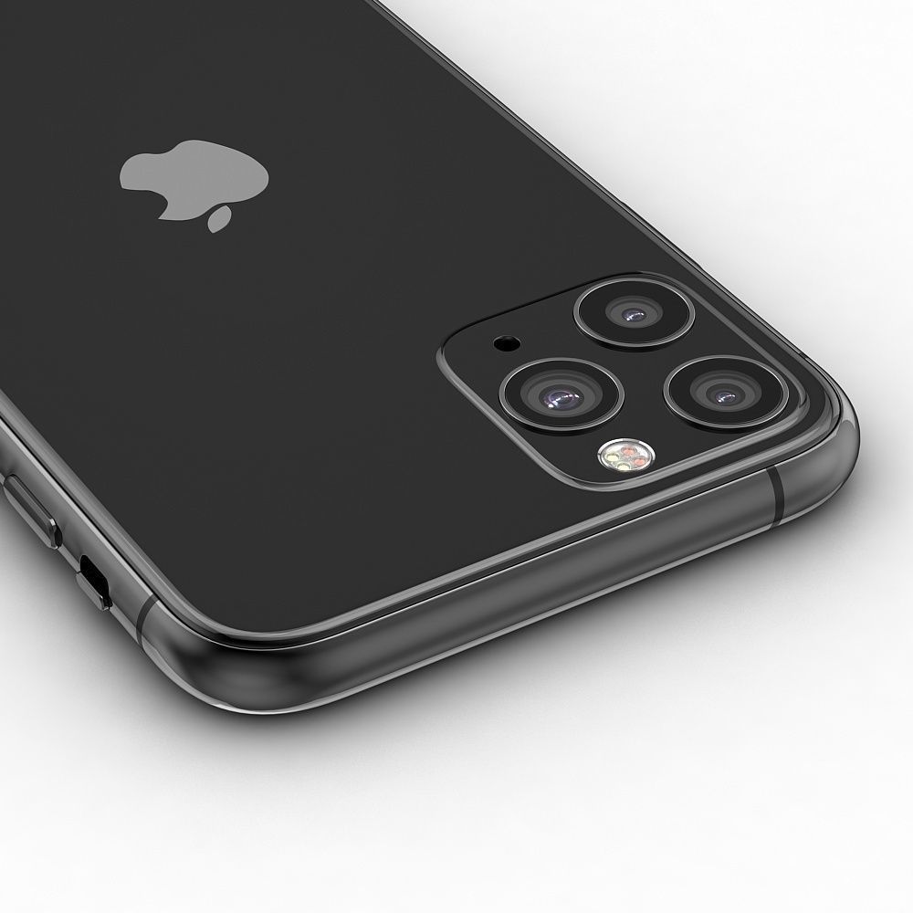 Apple iPhone 11 Pro   Space Gray  Low-poly 3D model_9