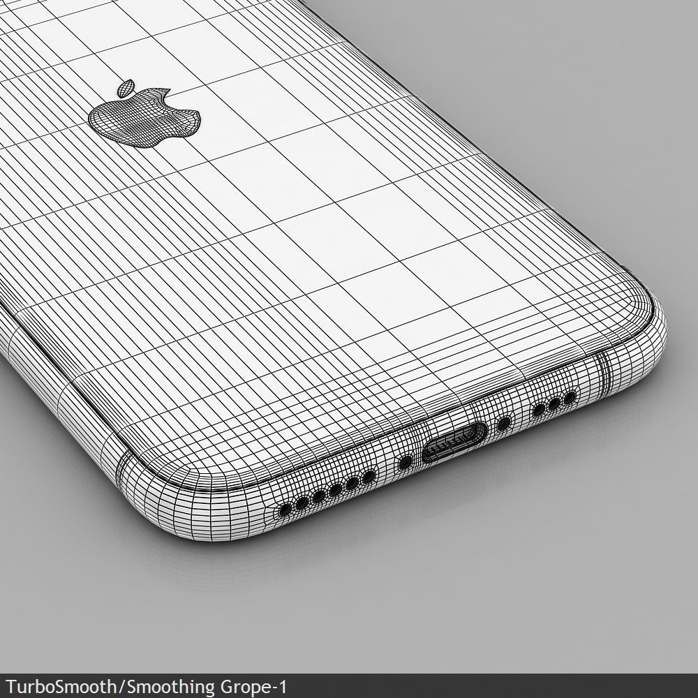 Apple iPhone 11 Pro   Space Gray  Low-poly 3D model_25