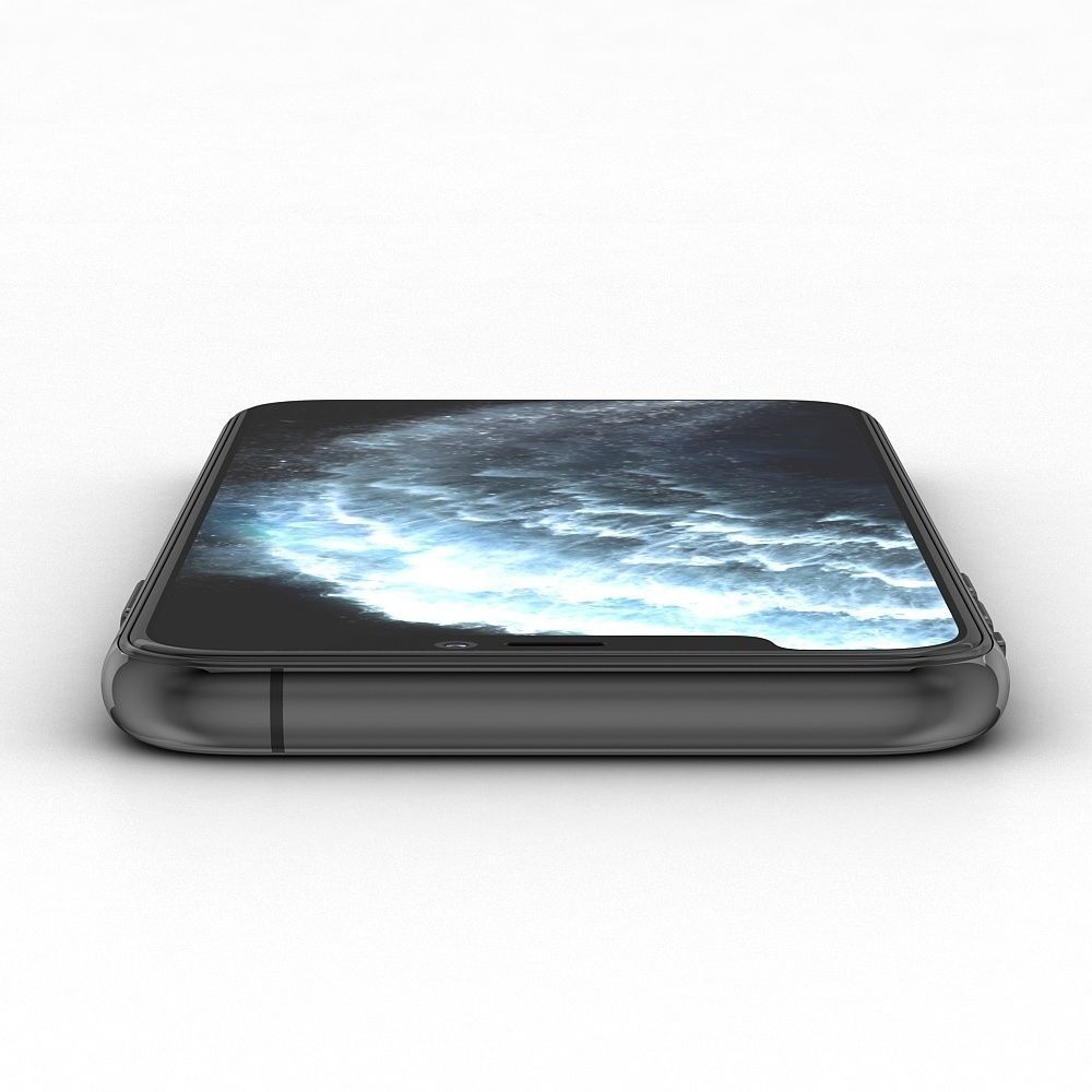 Apple iPhone 11 Pro   Space Gray  Low-poly 3D model_17