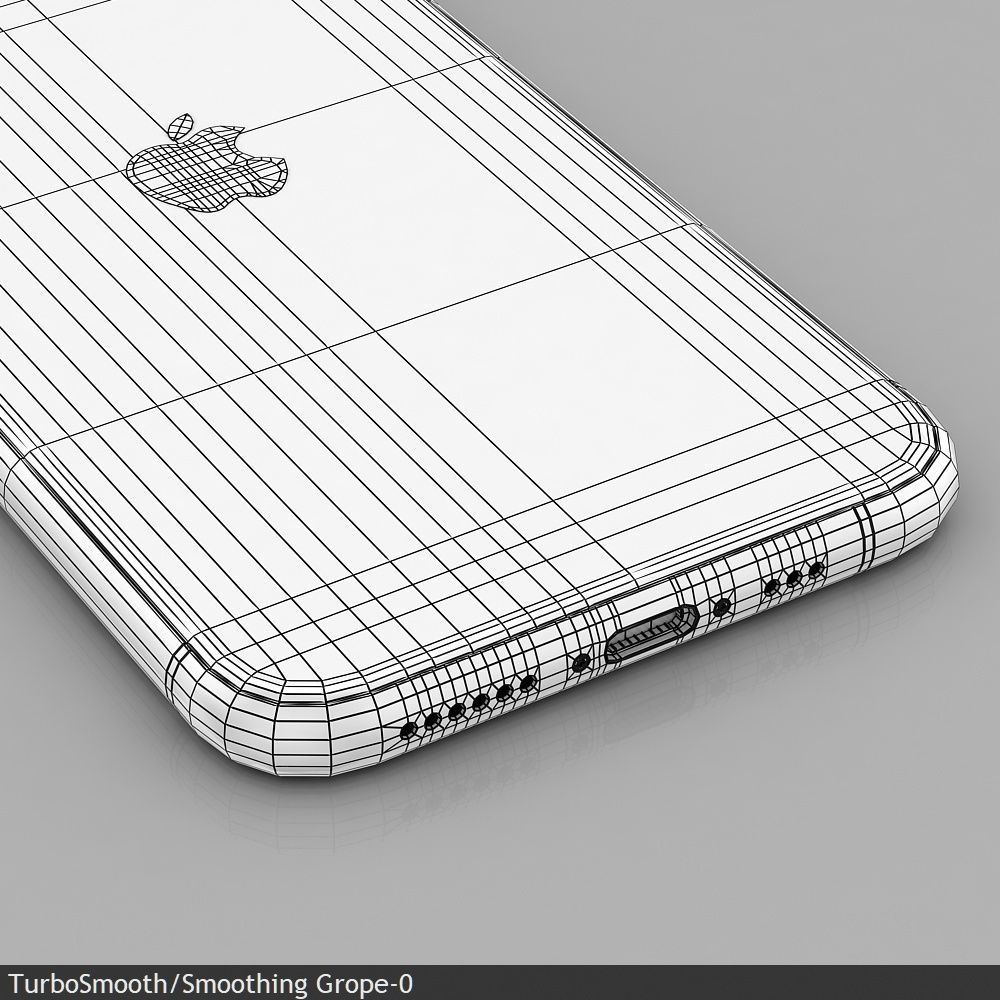 Apple iPhone 11 Pro   Space Gray  Low-poly 3D model_24