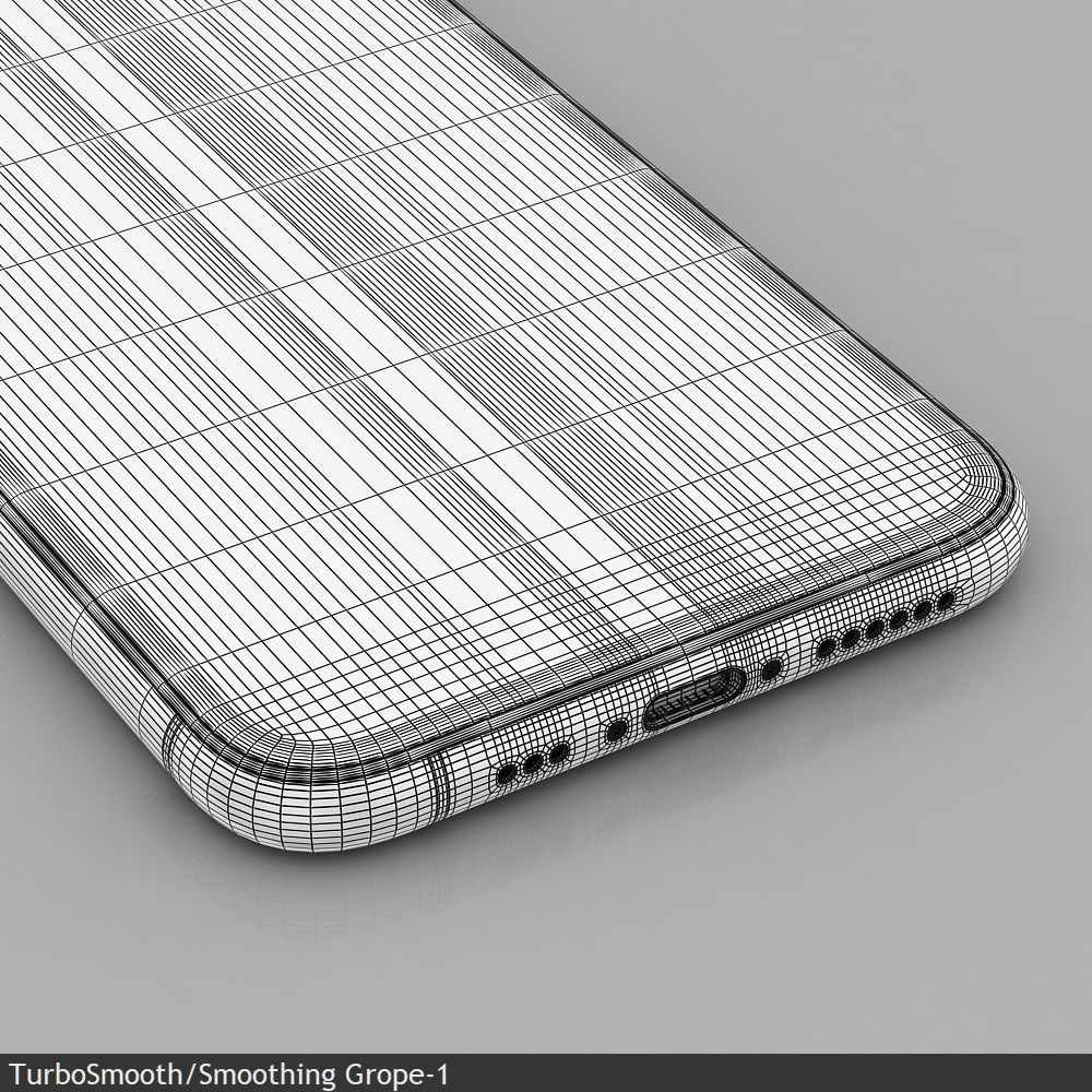 Apple iPhone 11 Pro   Space Gray  Low-poly 3D model_27