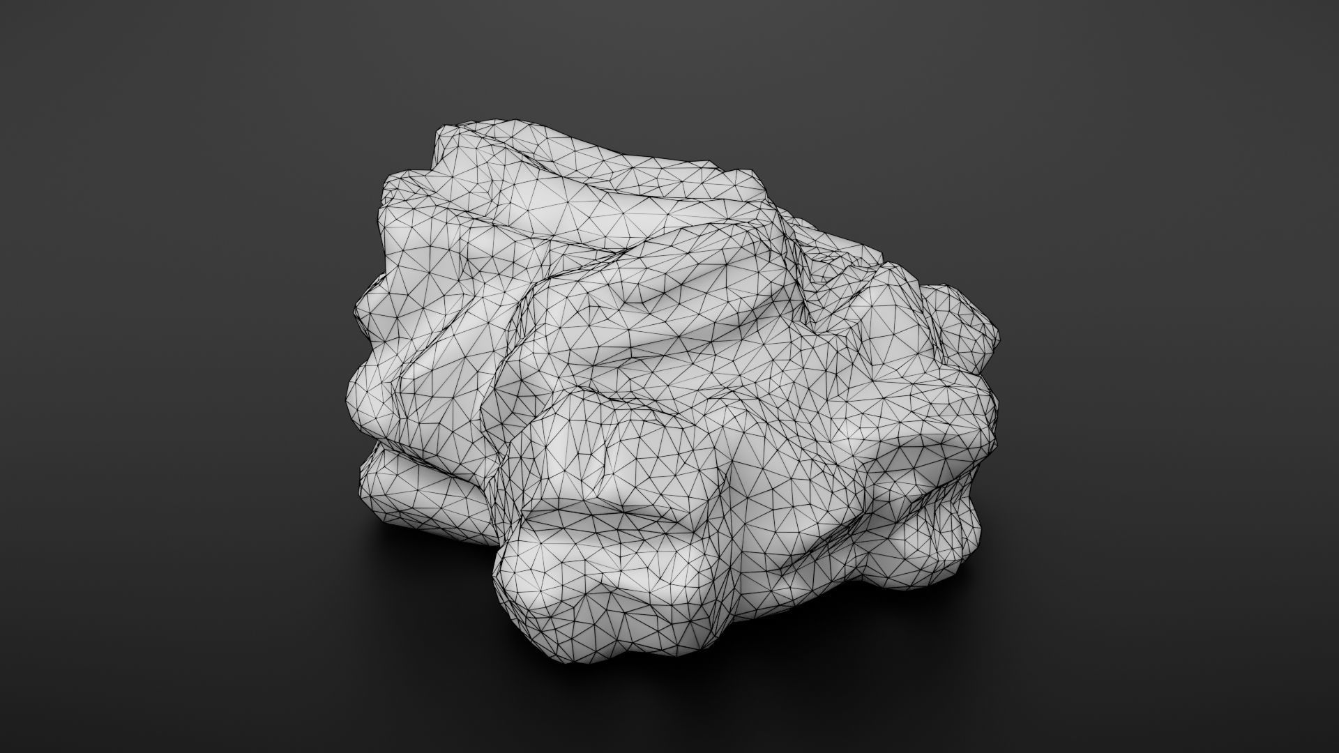 Rock formation 5 Low-poly 3D model_26