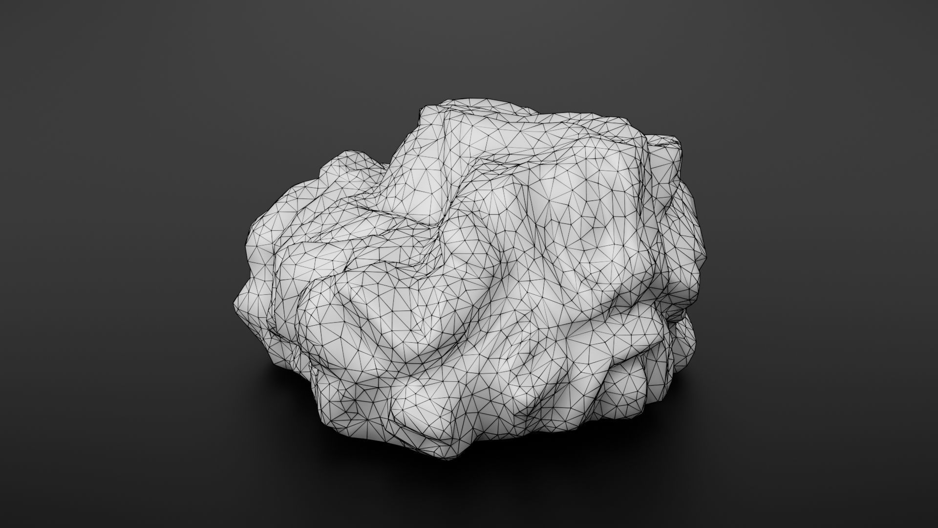 Rock formation 5 Low-poly 3D model_33