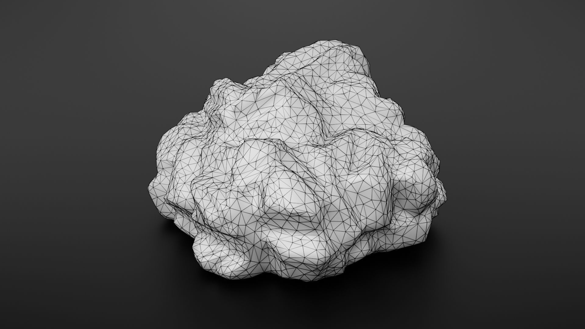 Rock formation 5 Low-poly 3D model_37