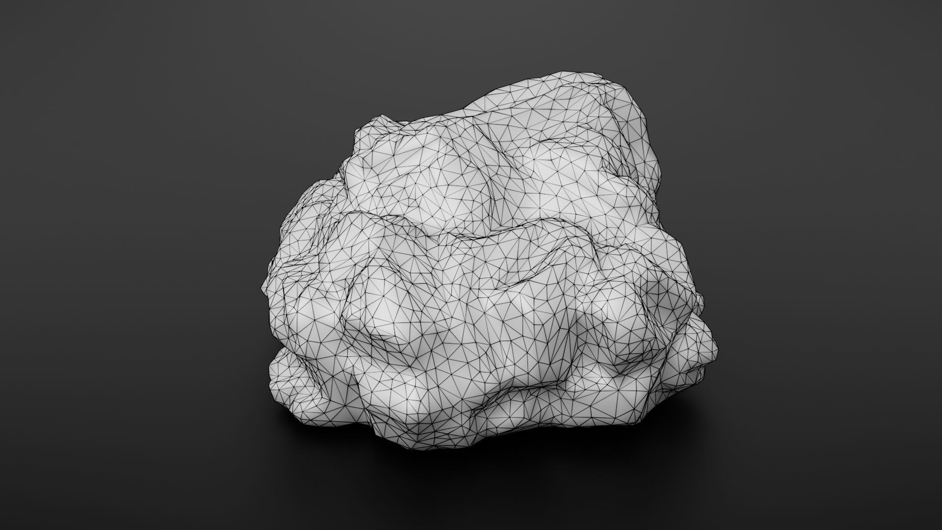 Rock formation 5 Low-poly 3D model_36