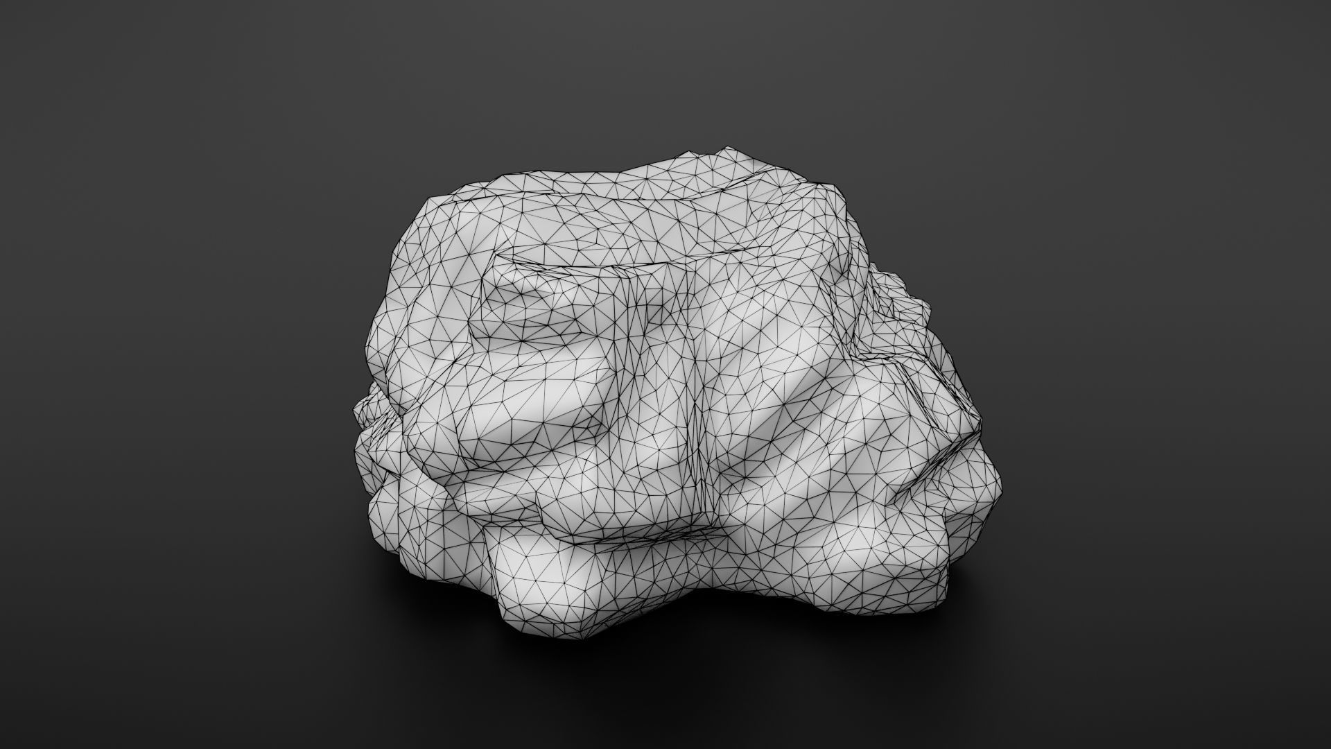 Rock formation 5 Low-poly 3D model_29