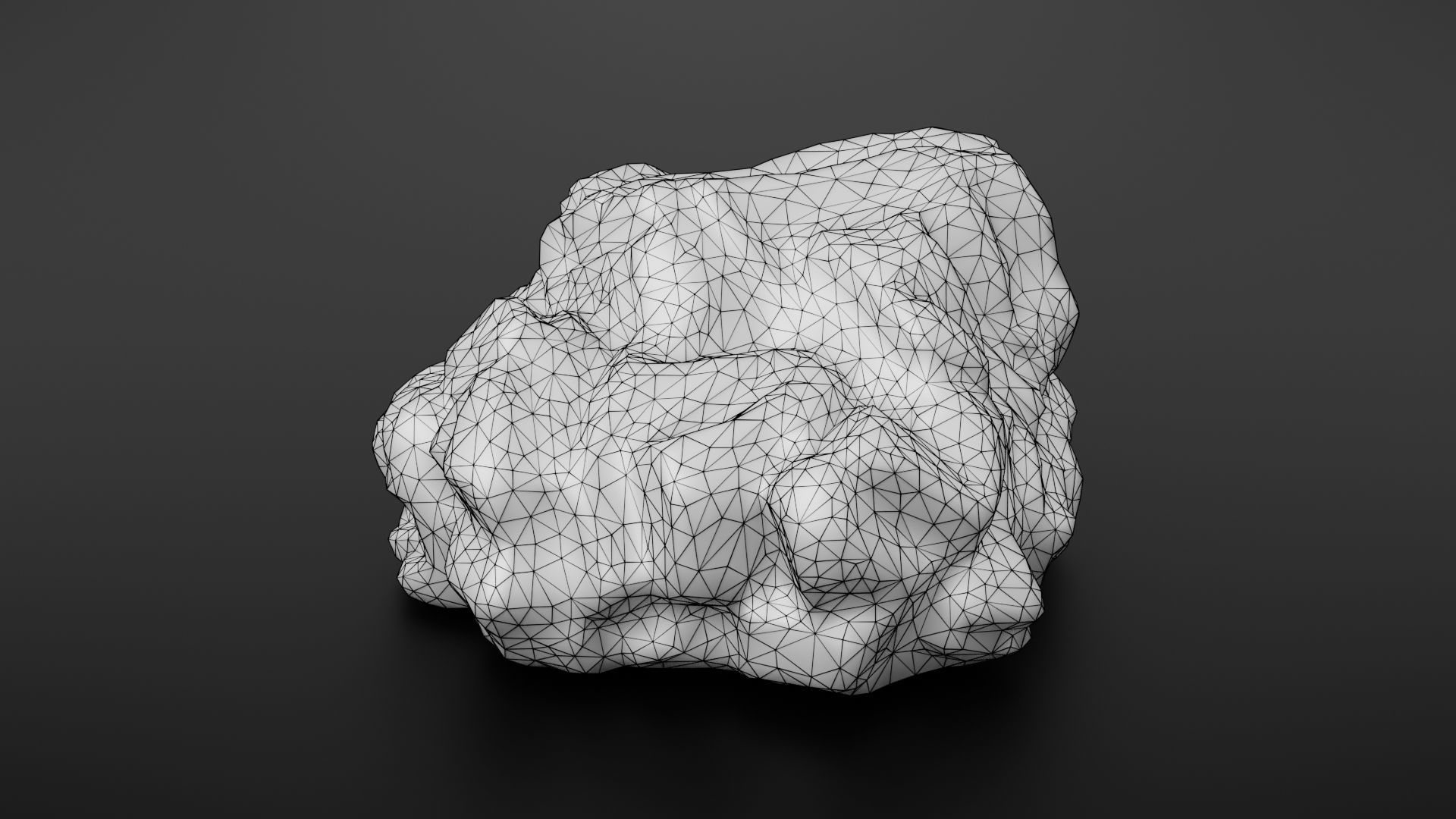 Rock formation 5 Low-poly 3D model_35