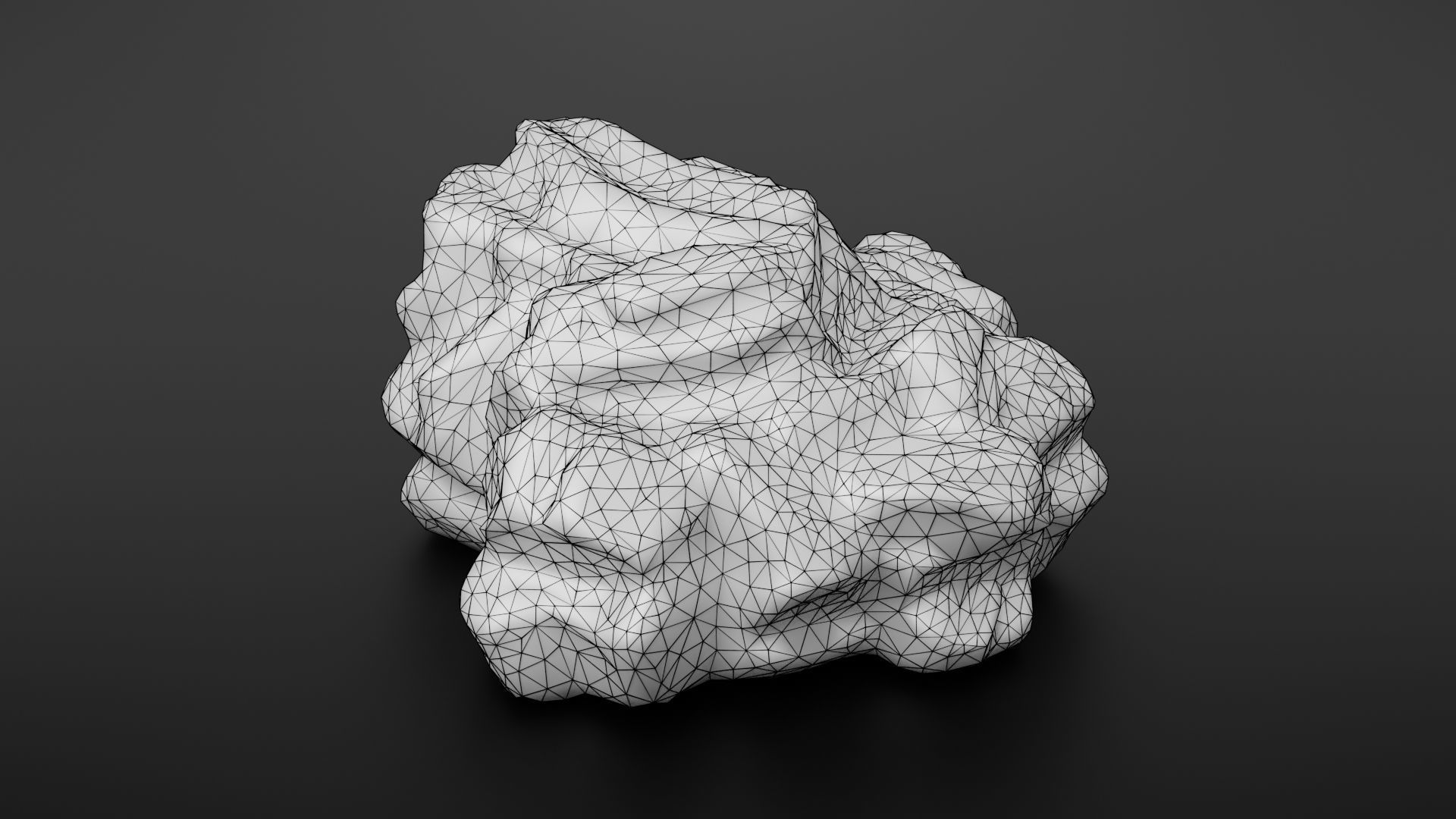 Rock formation 5 Low-poly 3D model_25