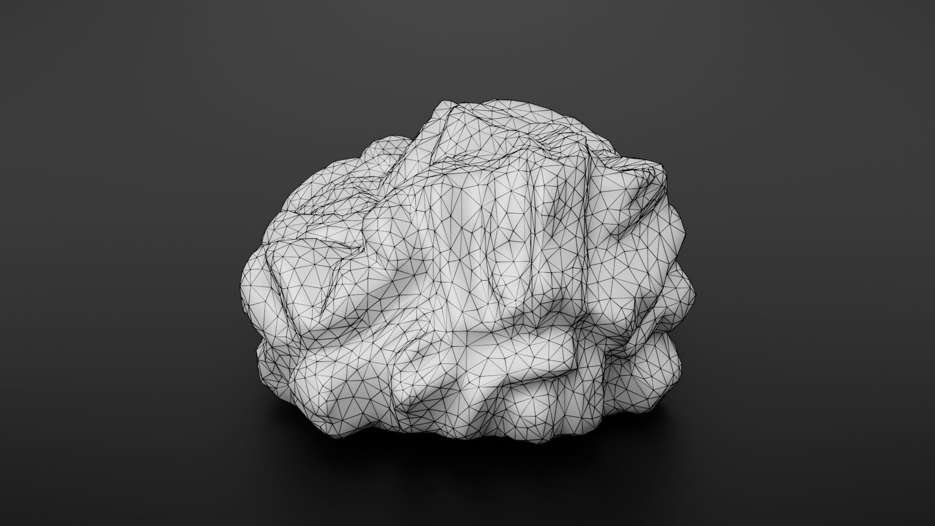 Rock formation 5 Low-poly 3D model_32