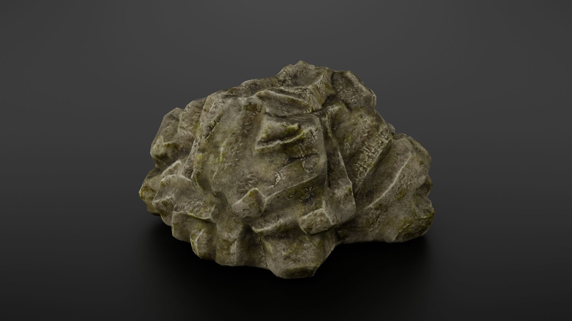 Rock formation 5 Low-poly 3D model_10