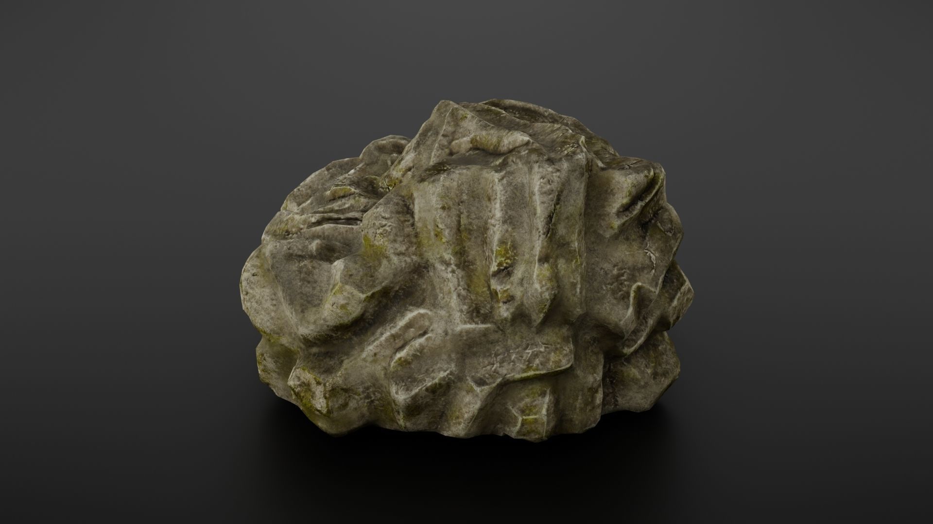 Rock formation 5 Low-poly 3D model_12