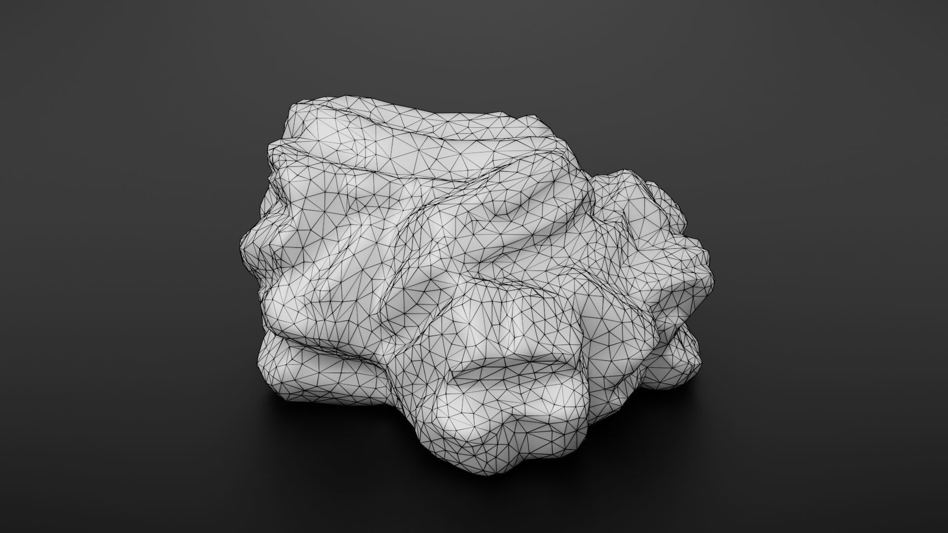 Rock formation 5 Low-poly 3D model_27