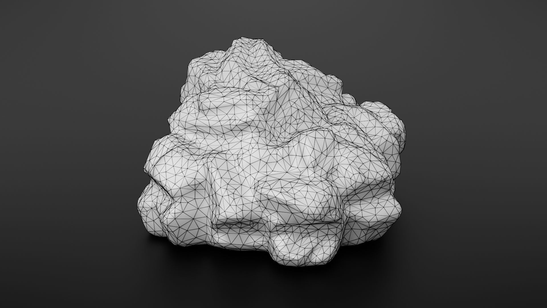 Rock formation 5 Low-poly 3D model_40