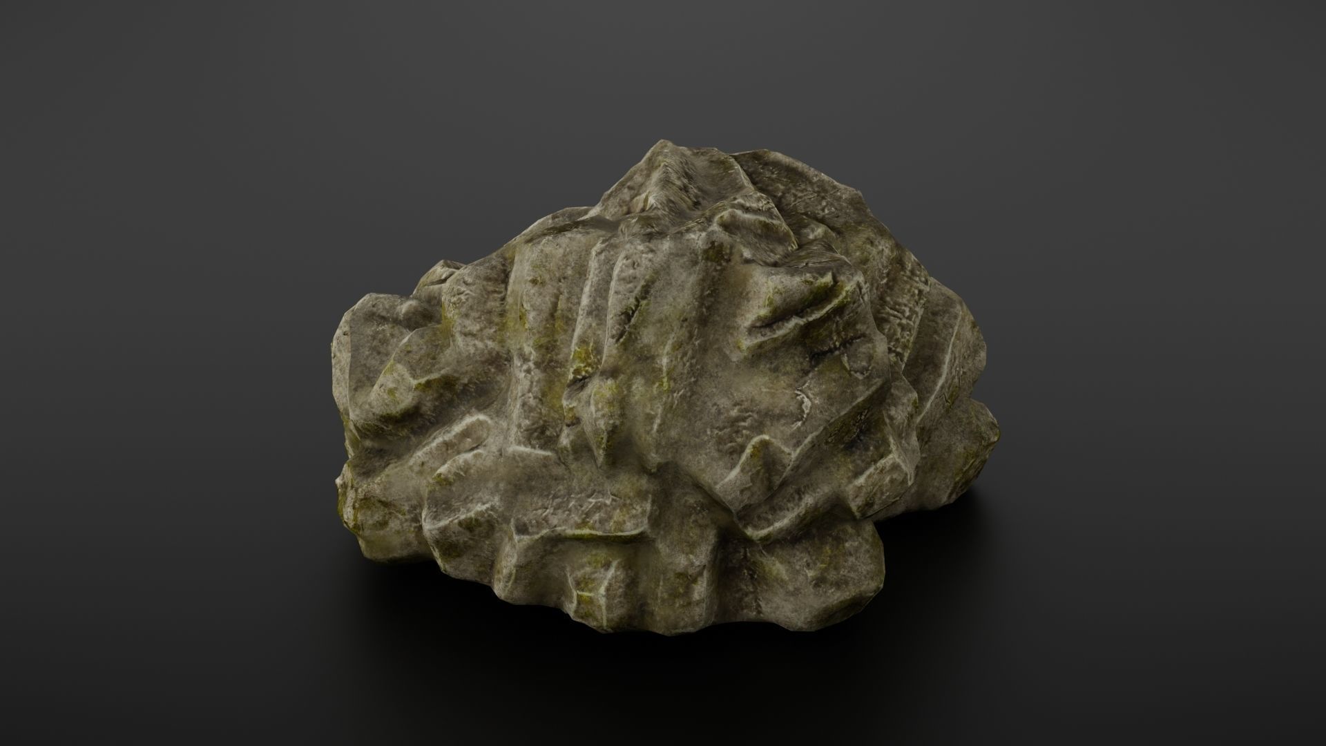 Rock formation 5 Low-poly 3D model_11